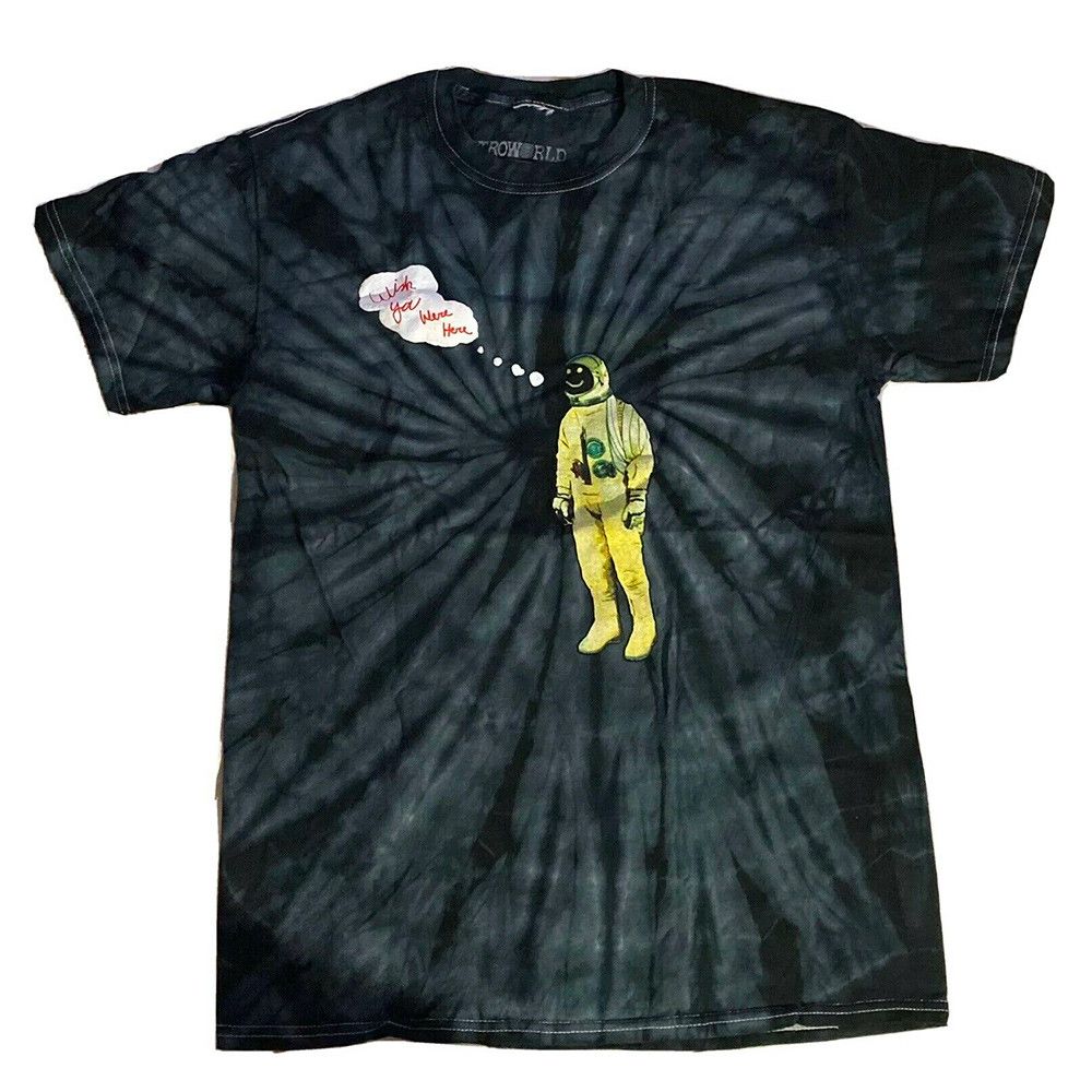 Travis Scott Extra Large Black Tie Dye Cactus Jack No Highest Tour Tee Size US XL / EU 56 / 4 - 1 Thumbnail