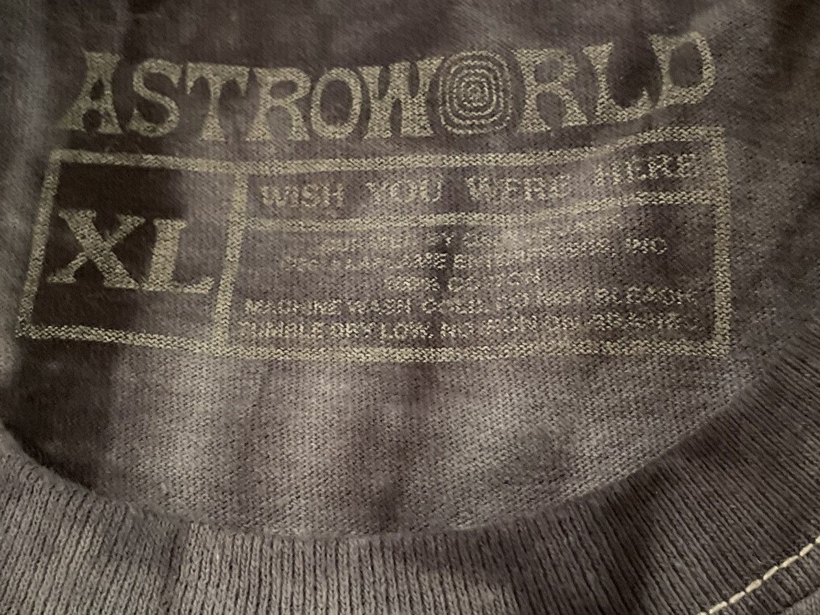 Travis Scott Extra Large Black Tie Dye Cactus Jack No Highest Tour Tee Size US XL / EU 56 / 4 - 3 Thumbnail