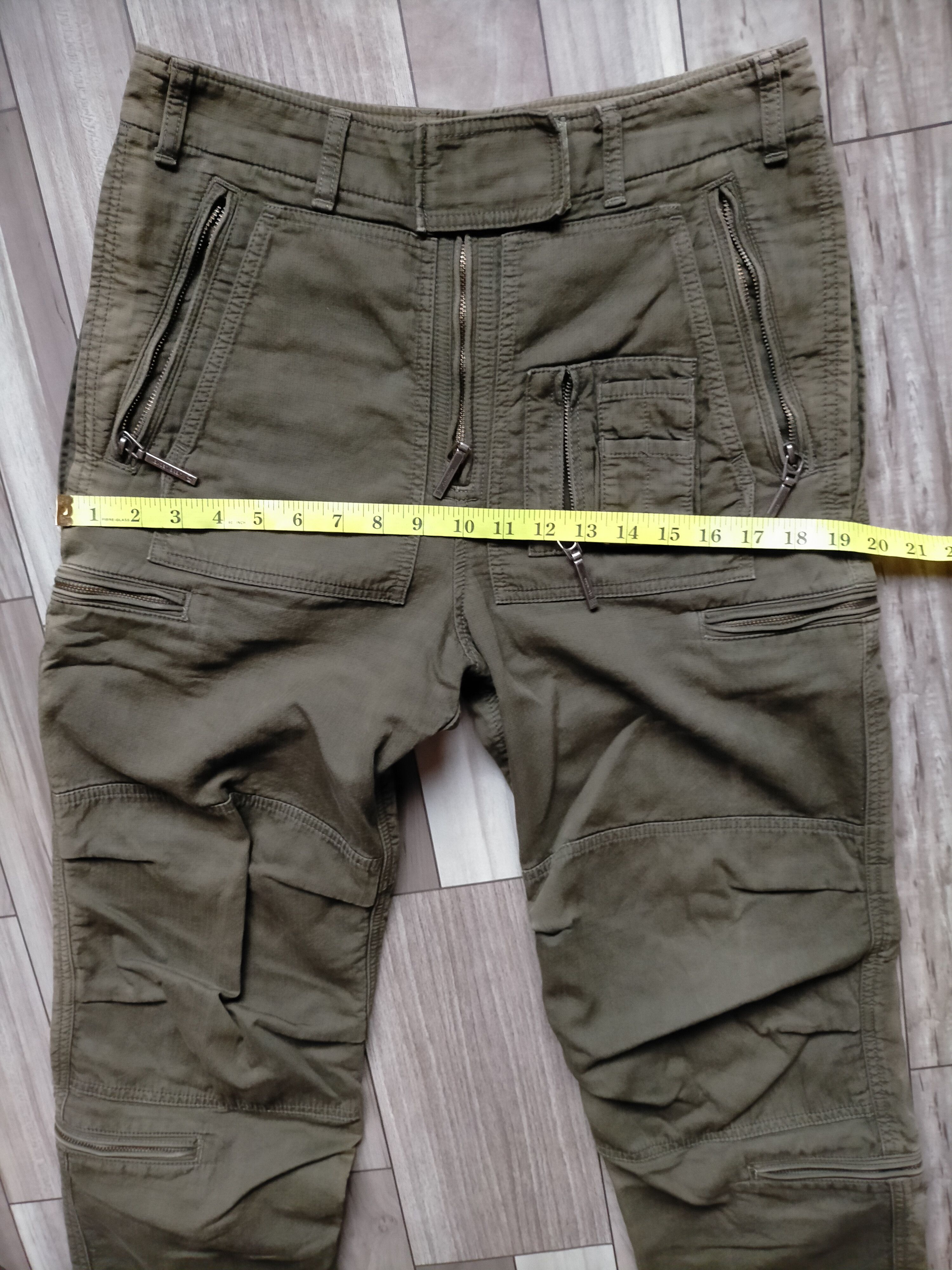 RIPVANWINKLE Military style Multi zipped pockets loose heavy 2 Size US 31 - 24 Thumbnail