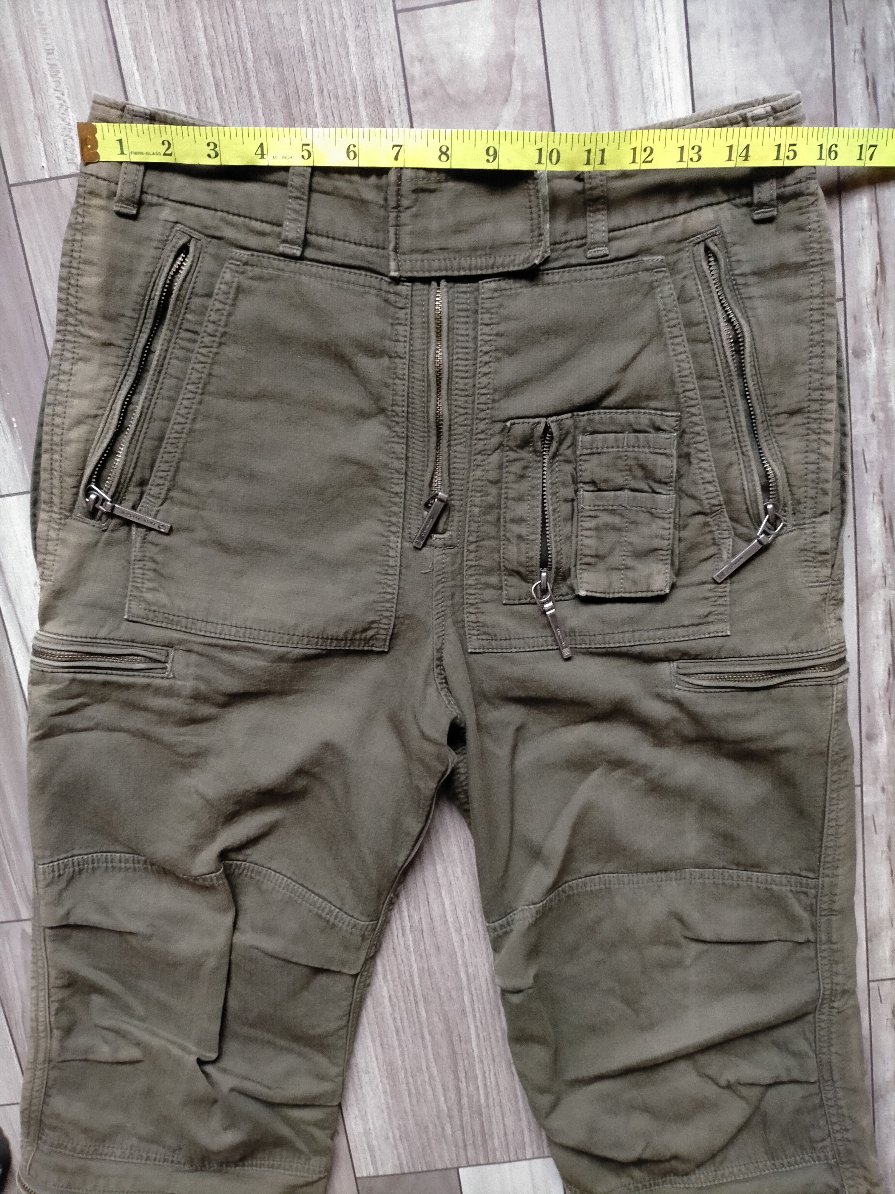 RIPVANWINKLE Military style Multi zipped pockets loose heavy 2 Size US 31 - 22 Thumbnail
