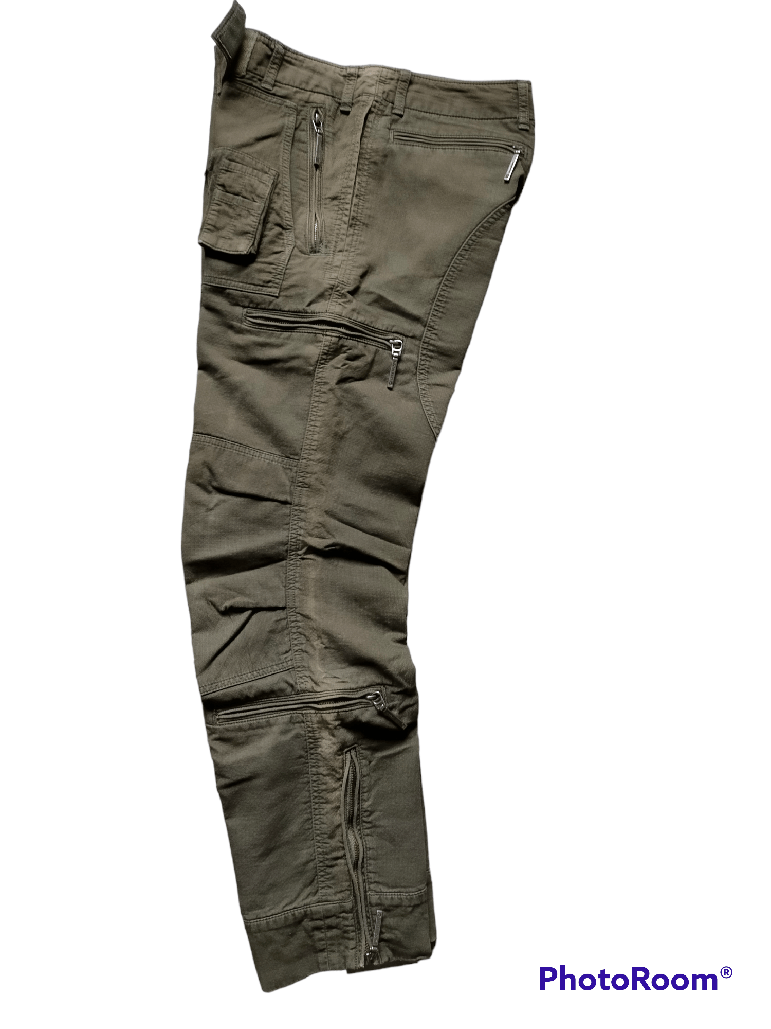 RIPVANWINKLE Military style Multi zipped pockets loose heavy 2 Size US 31 - 4 Thumbnail