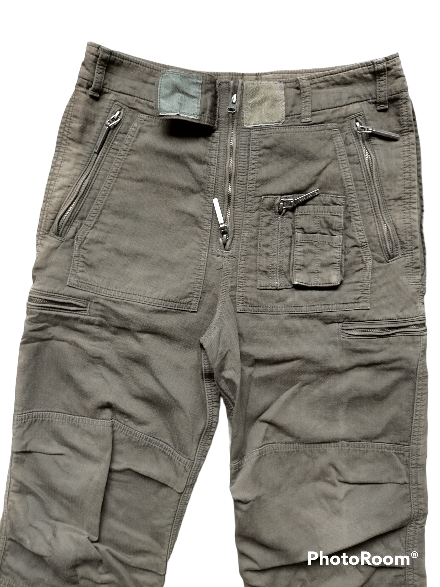RIPVANWINKLE Military style Multi zipped pockets loose heavy 2 Size US 31 - 6 Thumbnail