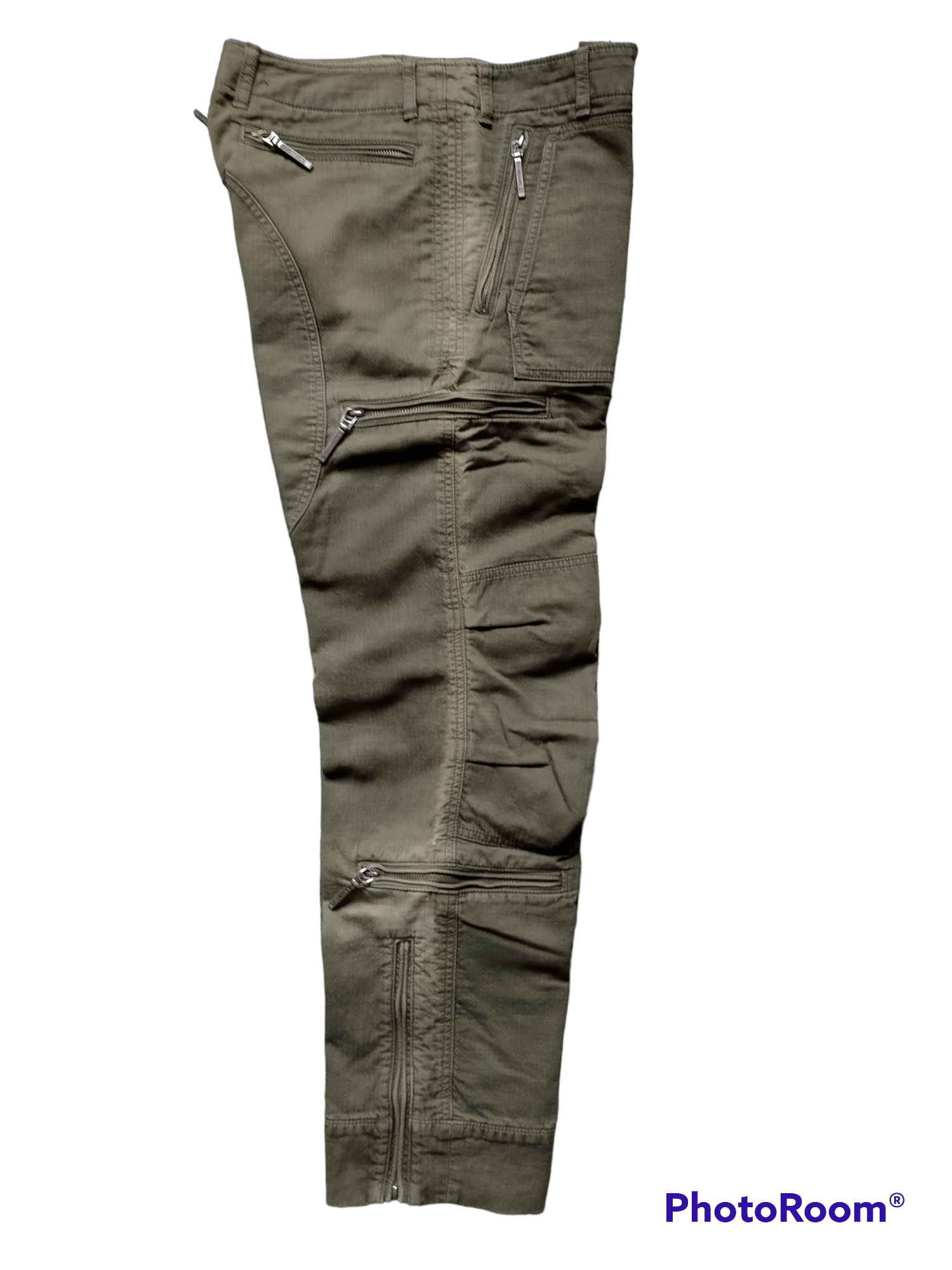 RIPVANWINKLE Military style Multi zipped pockets loose heavy 2 Size US 31 - 3 Thumbnail