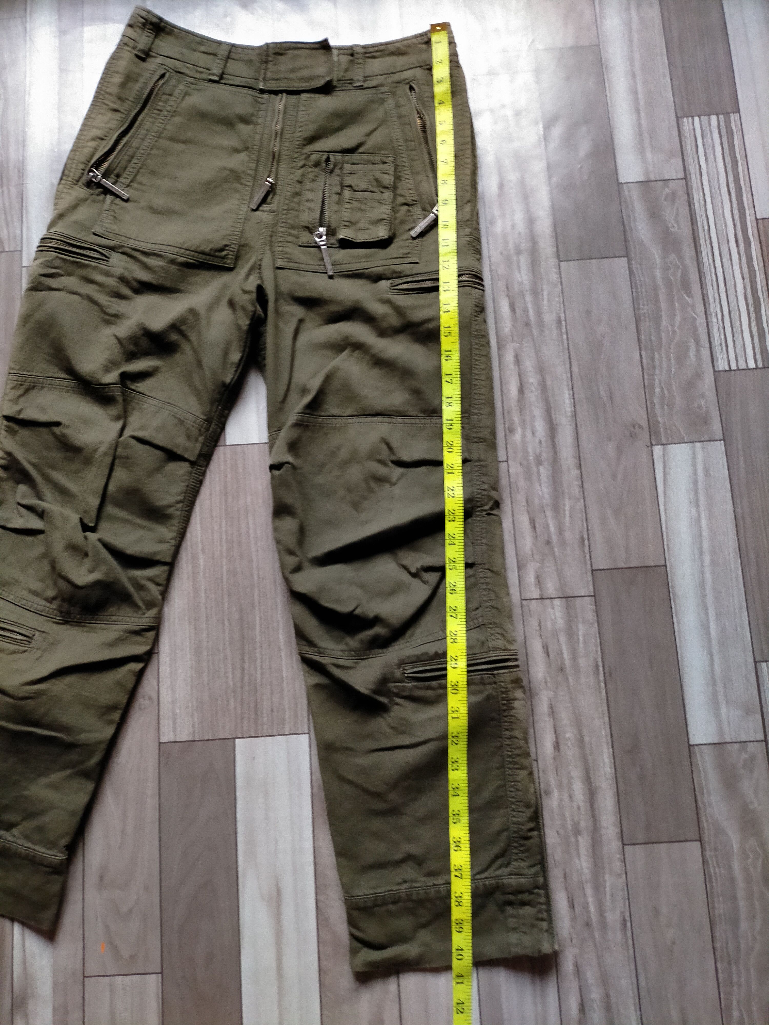 RIPVANWINKLE Military style Multi zipped pockets loose heavy 2 Size US 31 - 21 Thumbnail