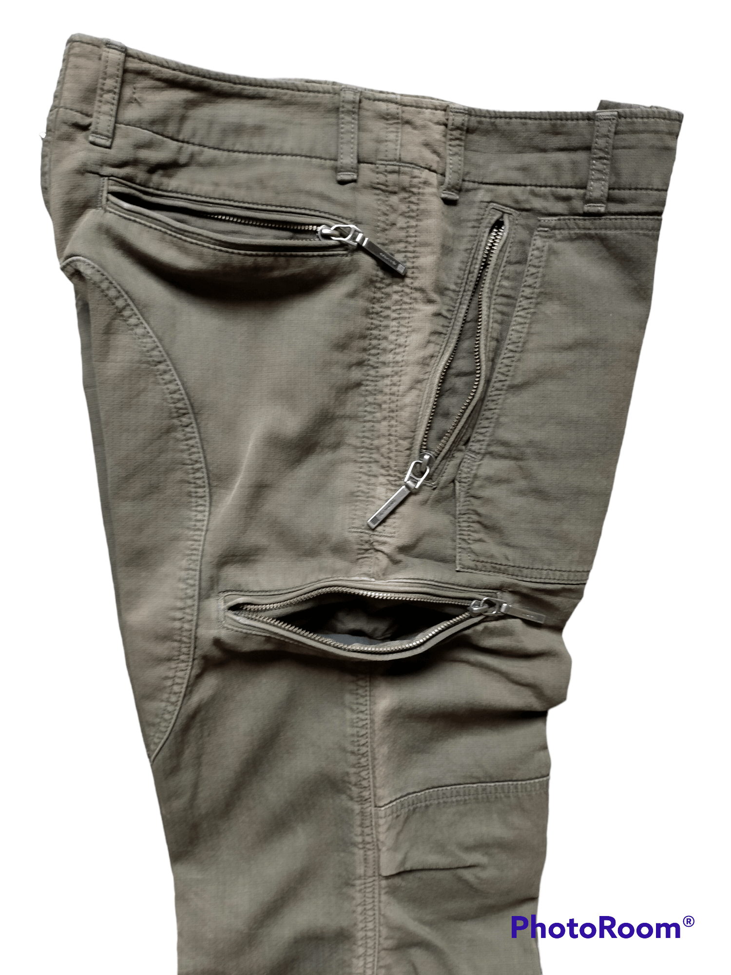 RIPVANWINKLE Military style Multi zipped pockets loose heavy 2 Size US 31 - 9 Thumbnail