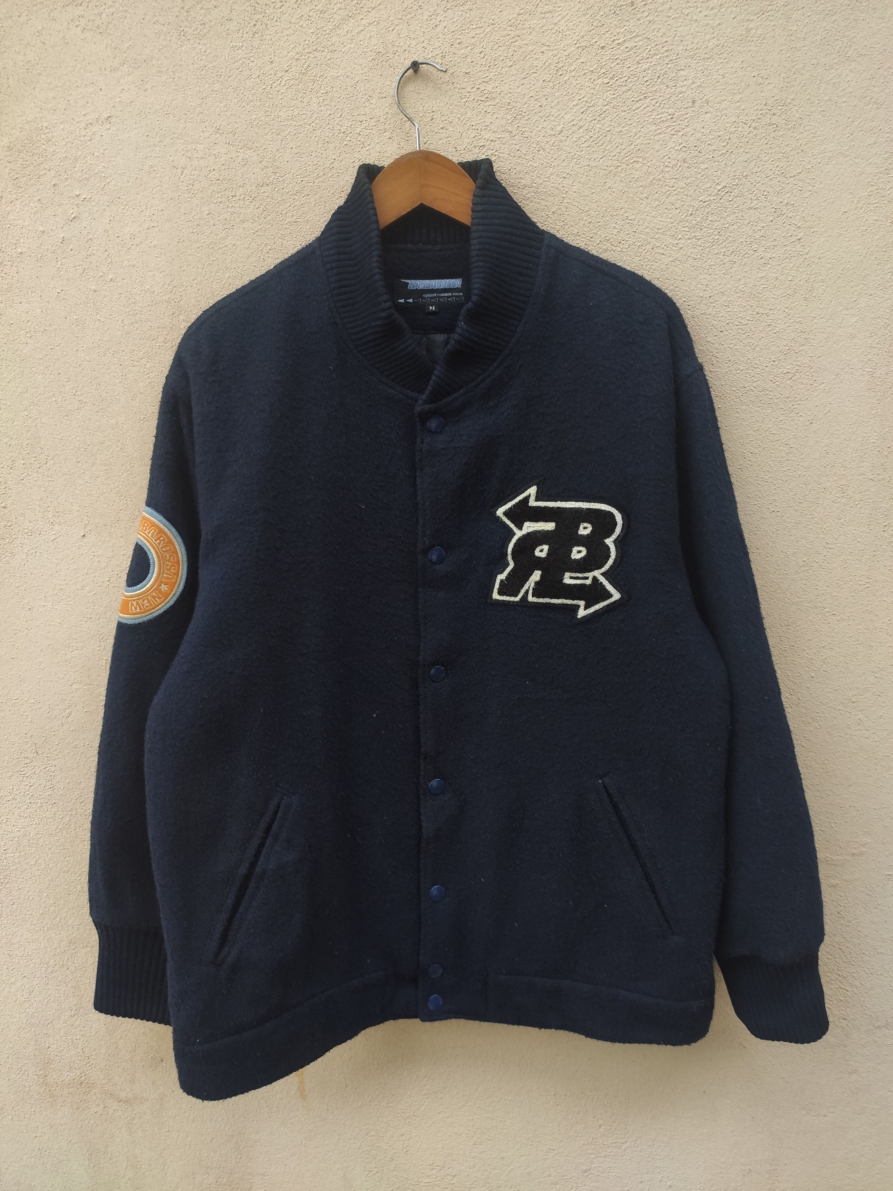 Other Vintage 90s Vintage Barbarossa Jacket Varsity wool Size US M / EU 48-50 / 2 - 1 Thumbnail