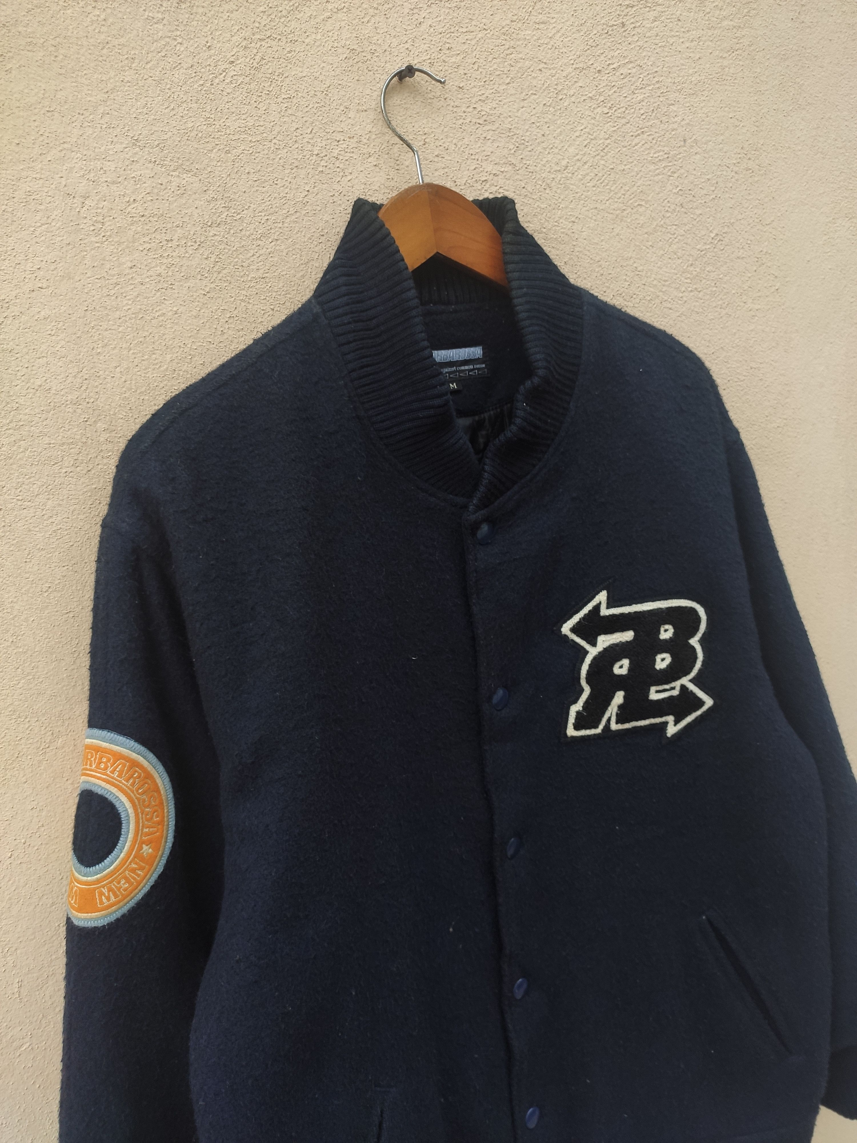 Other Vintage 90s Vintage Barbarossa Jacket Varsity wool Size US M / EU 48-50 / 2 - 2 Thumbnail