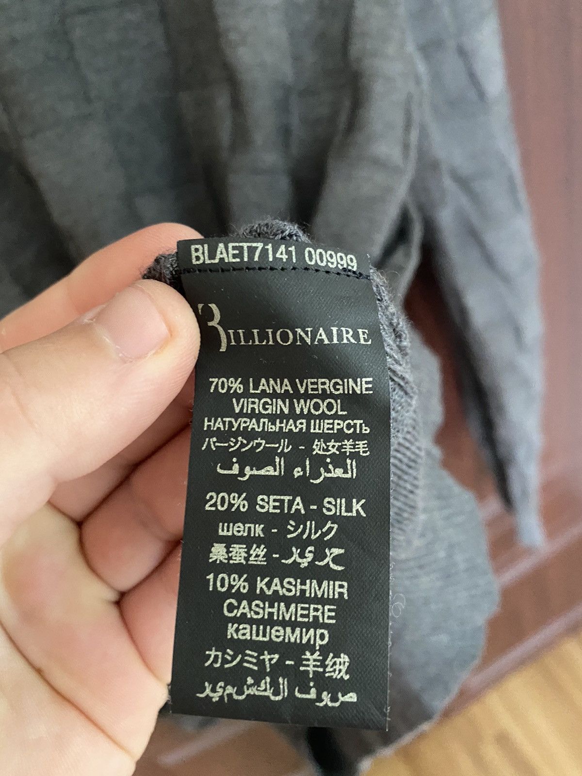 Billionaire Couture Billionaire Wool Cashmere Sweater Loro Piana Brioni Ricci Size US M / EU 48-50 / 2 - 11 Thumbnail