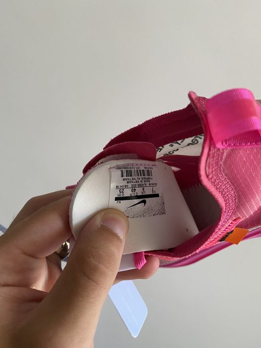 nike off white foam rose