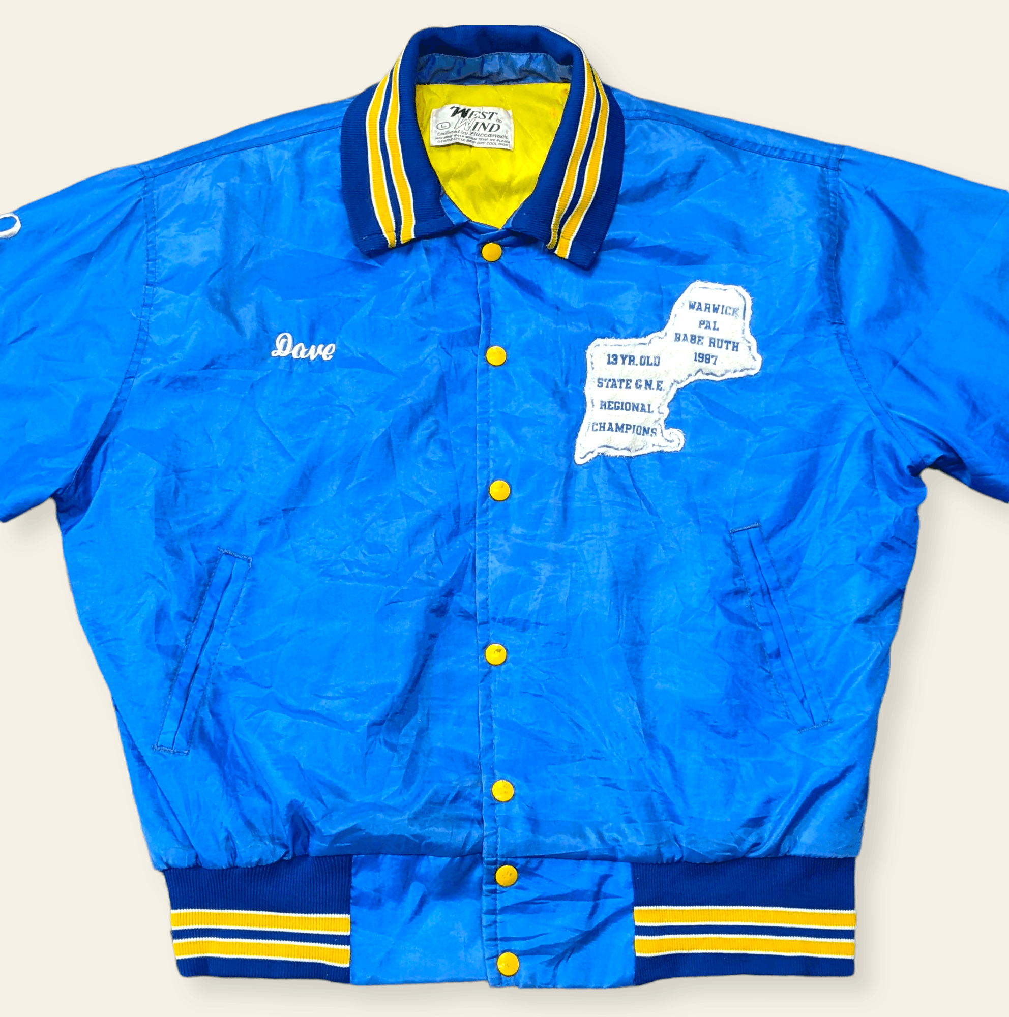 MLB × Vintage Vintage 80s West Wind Babe Ruth Baseball Tournament Jacket Size US L / EU 52-54 / 3 - 3 Thumbnail
