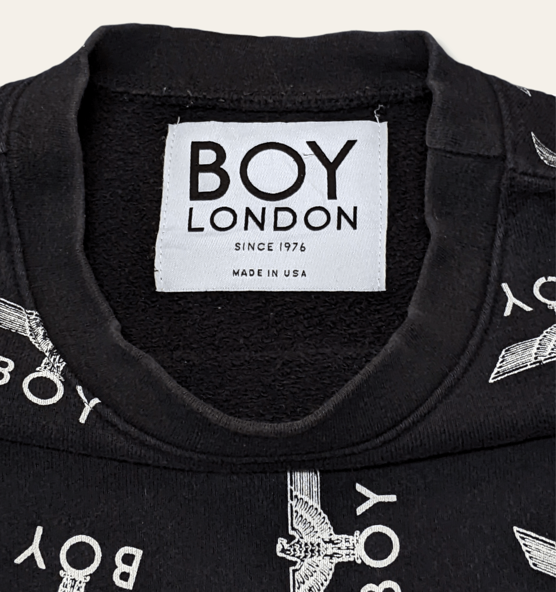 Boy London × Seditionaries × Vintage Vintage Boy London Logo All Overprint Sweatshirt Size US M / EU 48-50 / 2 - 5 Thumbnail