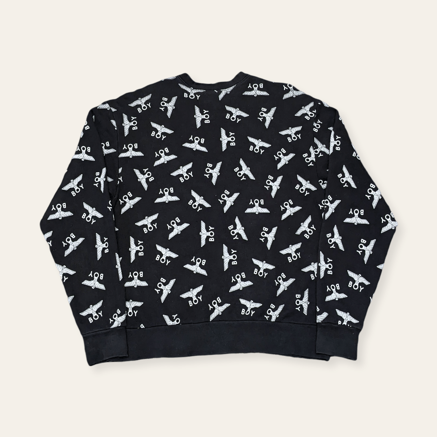 Boy London × Seditionaries × Vintage Vintage Boy London Logo All Overprint Sweatshirt Size US M / EU 48-50 / 2 - 2 Thumbnail