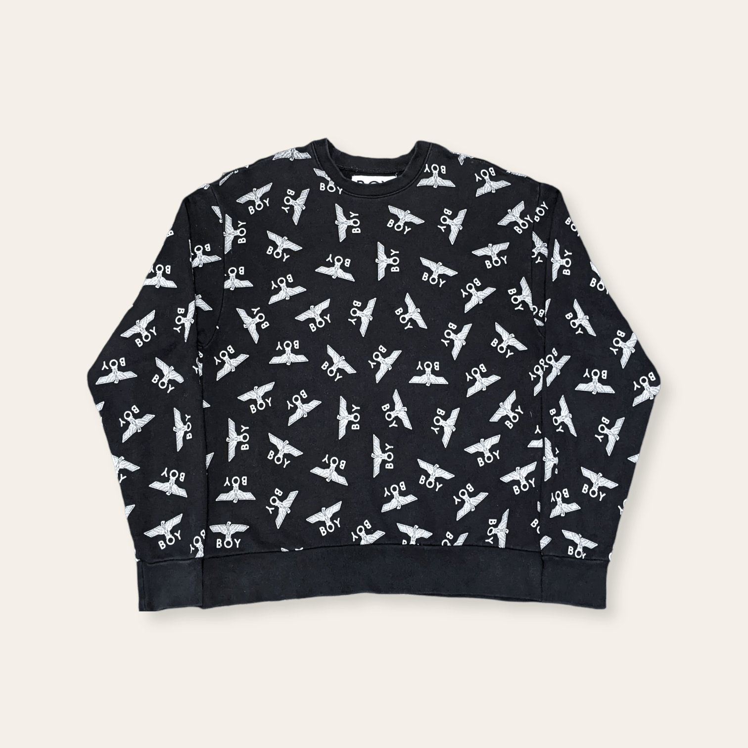 Boy London × Seditionaries × Vintage Vintage Boy London Logo All Overprint Sweatshirt Size US M / EU 48-50 / 2 - 1 Thumbnail
