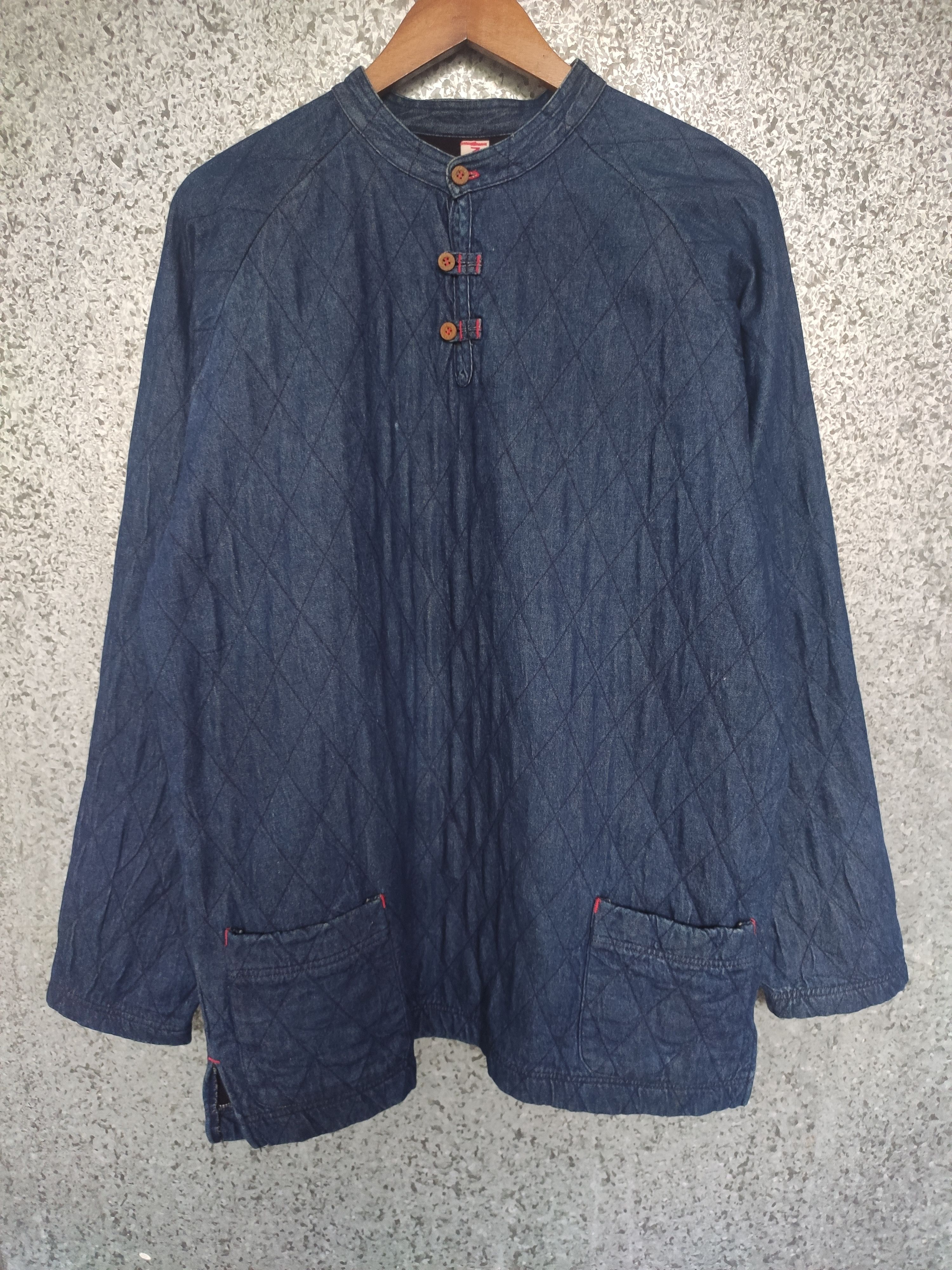 Indigo 🔥 Boston Nine Jacket Japanese traditional design Indigo lgb Size US L / EU 52-54 / 3 - 2 Thumbnail