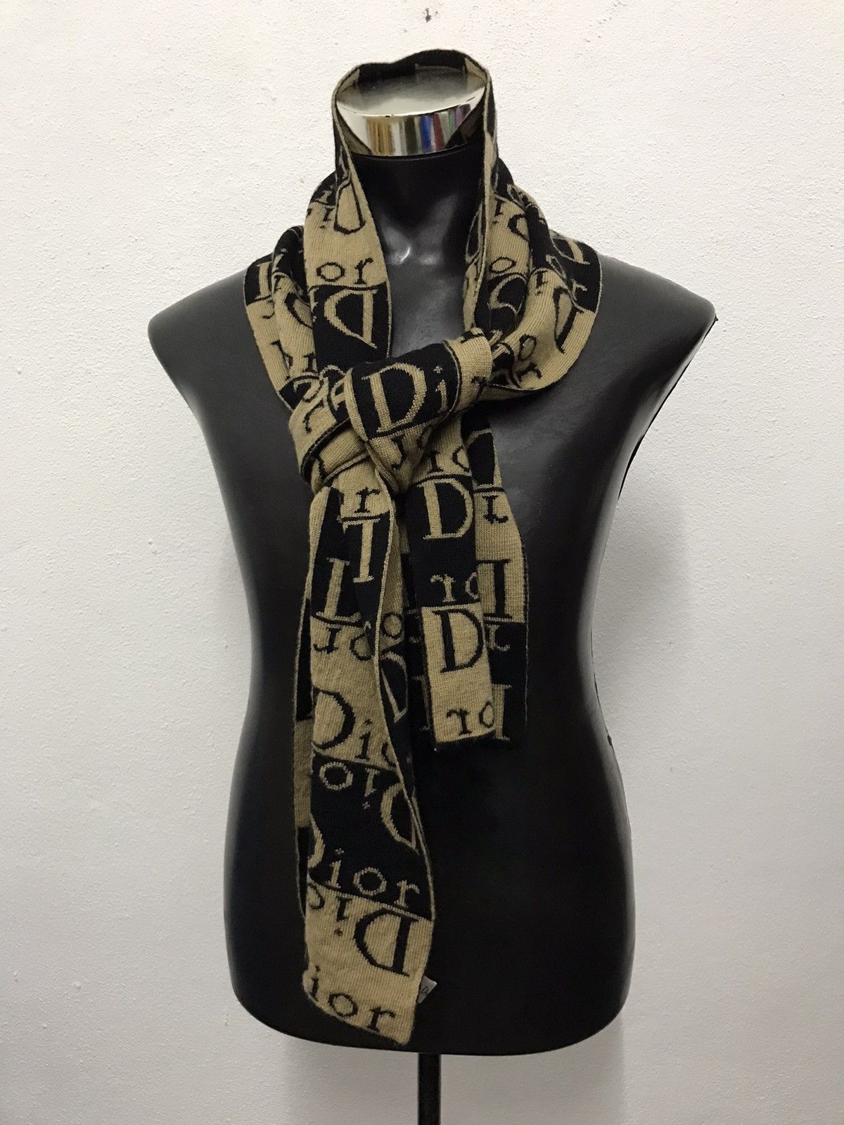 Christian Dior Monogram Scarf/muffler/wool
