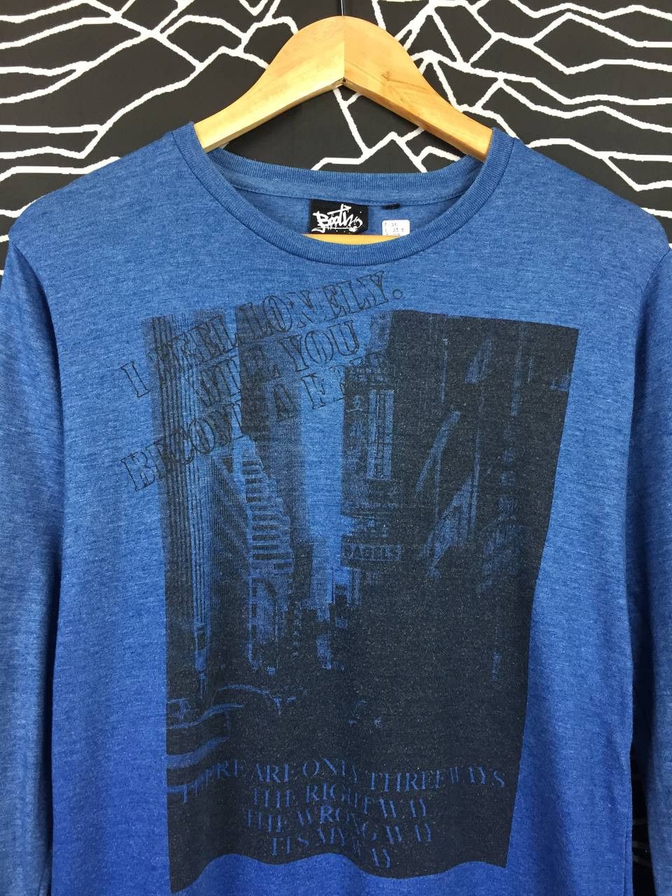 Japanese Brand Boon Over Print Graphic Longsleeve Tee Size US M / EU 48-50 / 2 - 3 Thumbnail