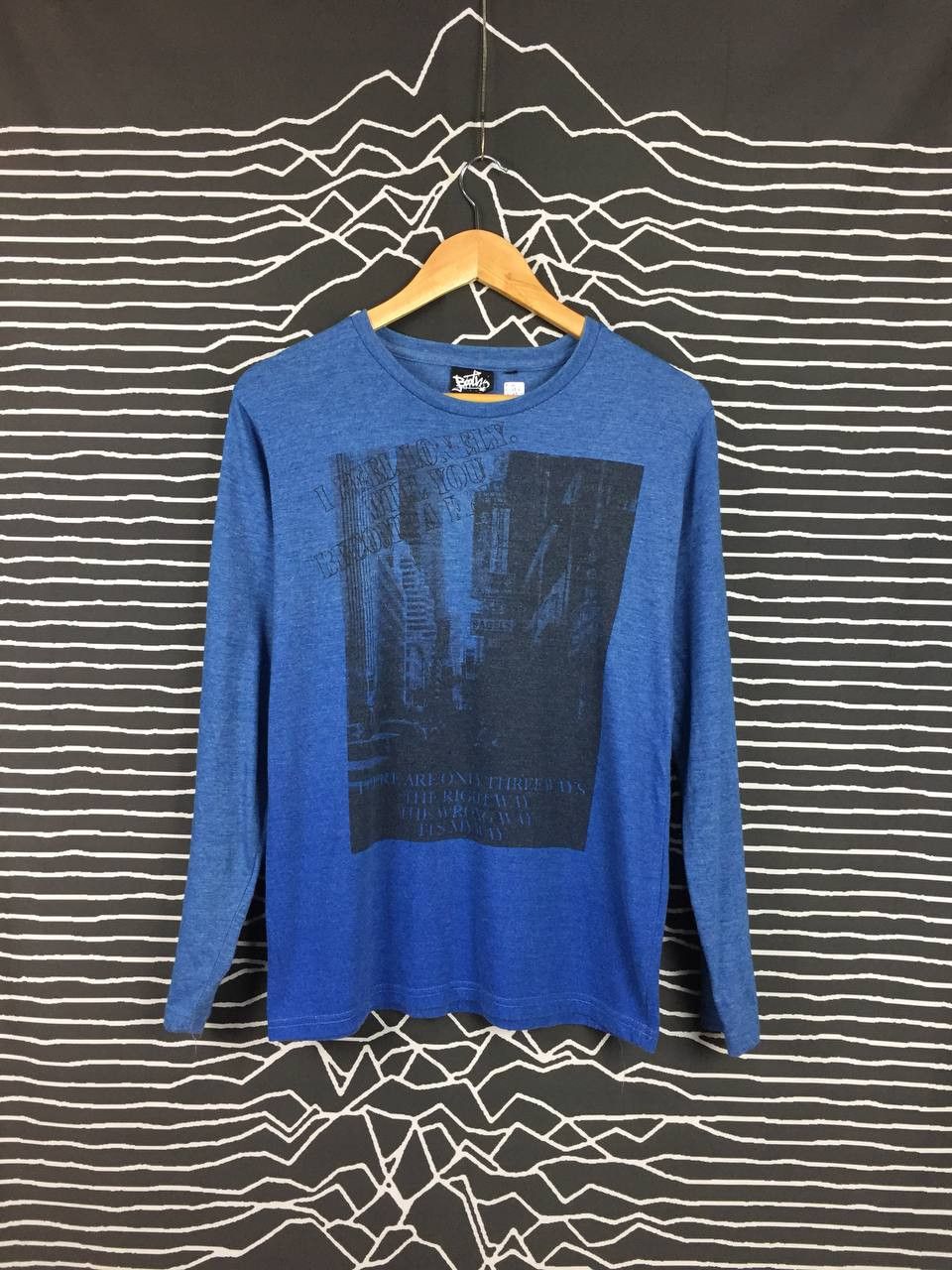 Japanese Brand Boon Over Print Graphic Longsleeve Tee Size US M / EU 48-50 / 2 - 1 Thumbnail