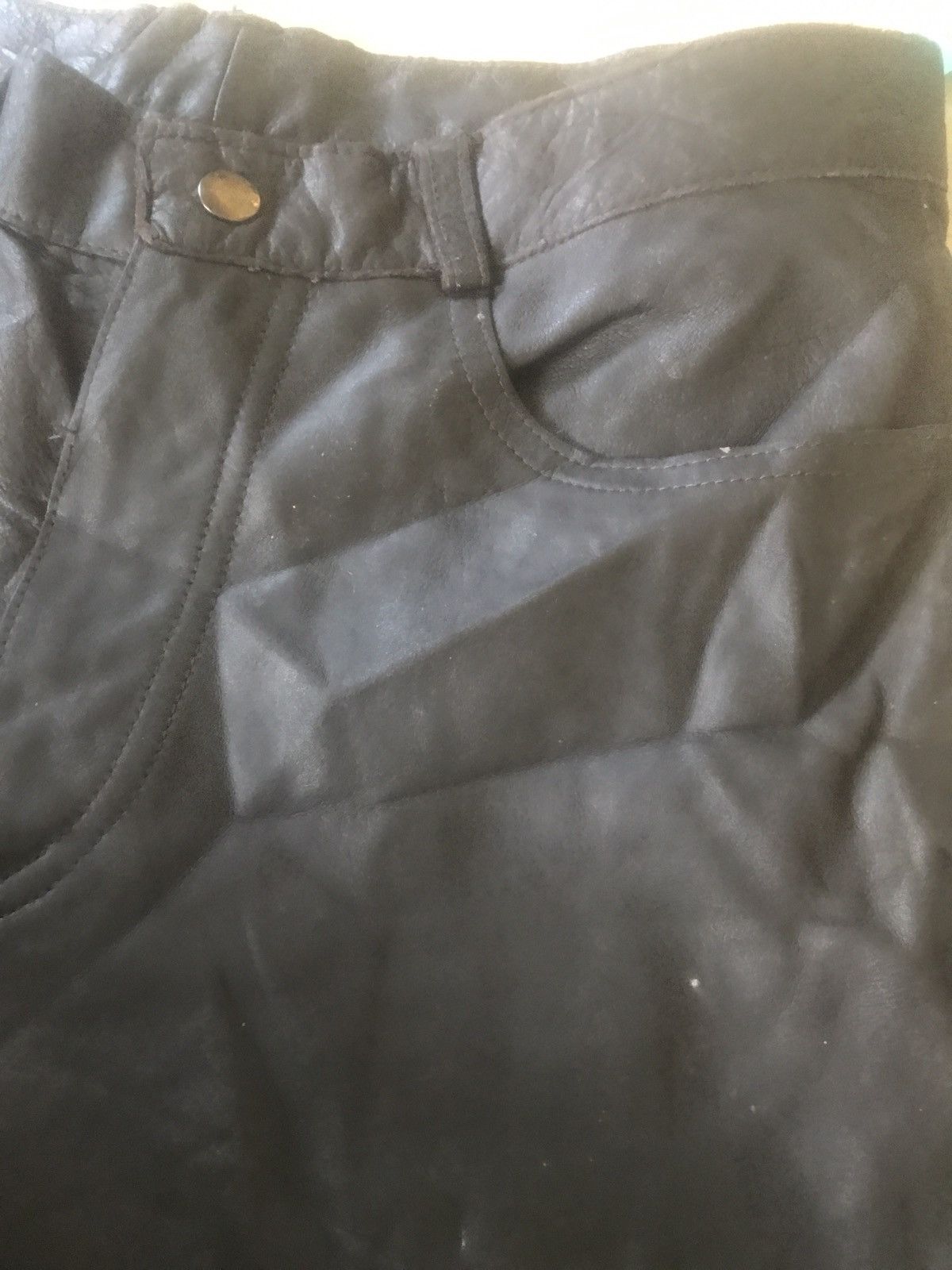 Japanese Brand × Leather LEATHER PANTS LUVA TRAM OFFERS Size US 30 / EU 46 - 18 Thumbnail