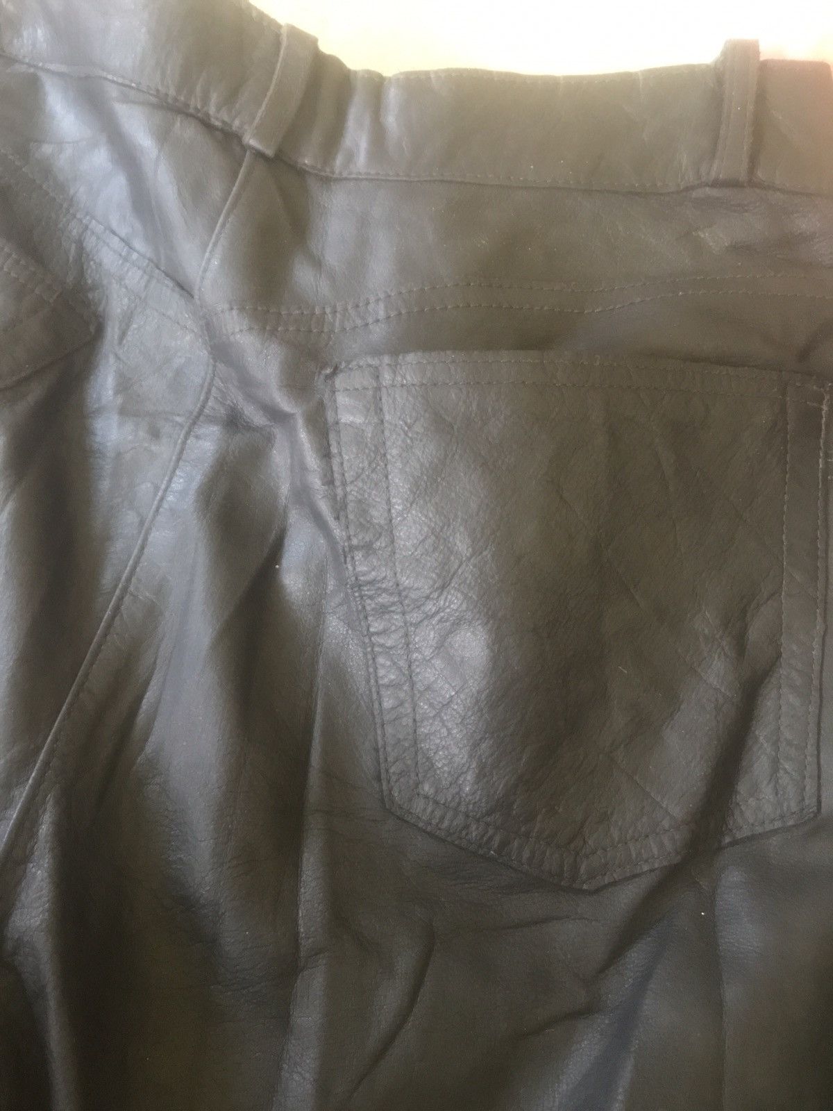 Japanese Brand × Leather LEATHER PANTS LUVA TRAM OFFERS Size US 30 / EU 46 - 17 Thumbnail
