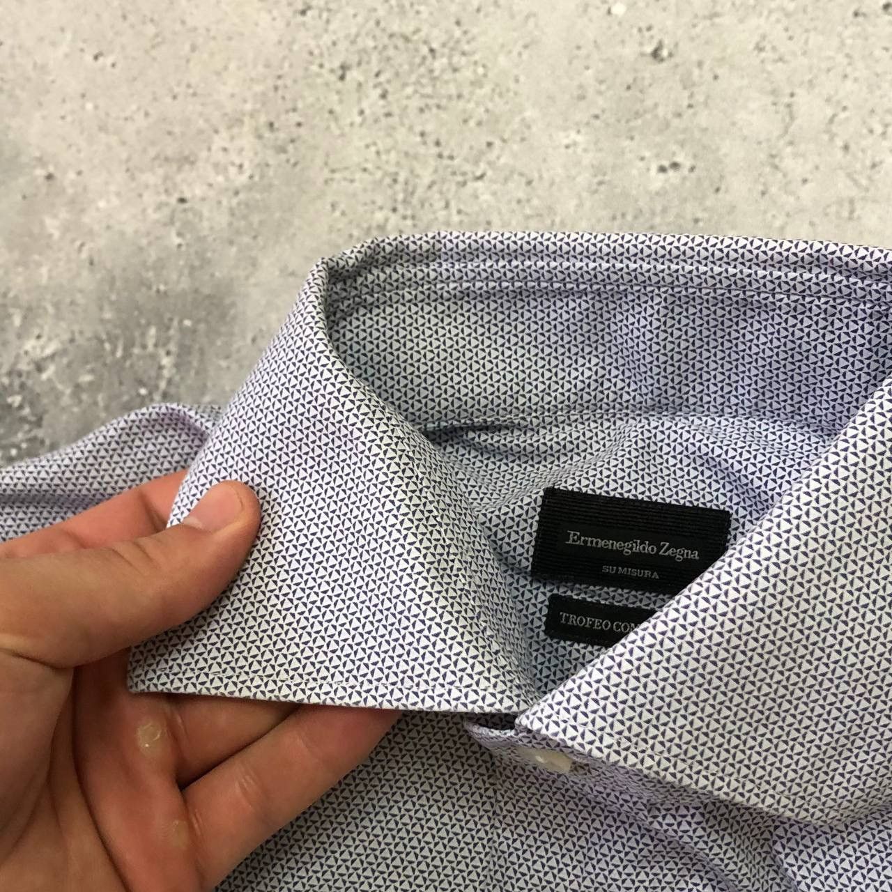 Ermenegildo Zegna Ermenegildo Zegna "Trofeo Comfort" Dress Shirt – Su Misura Size US M / EU 48-50 / 2 - 5 Thumbnail