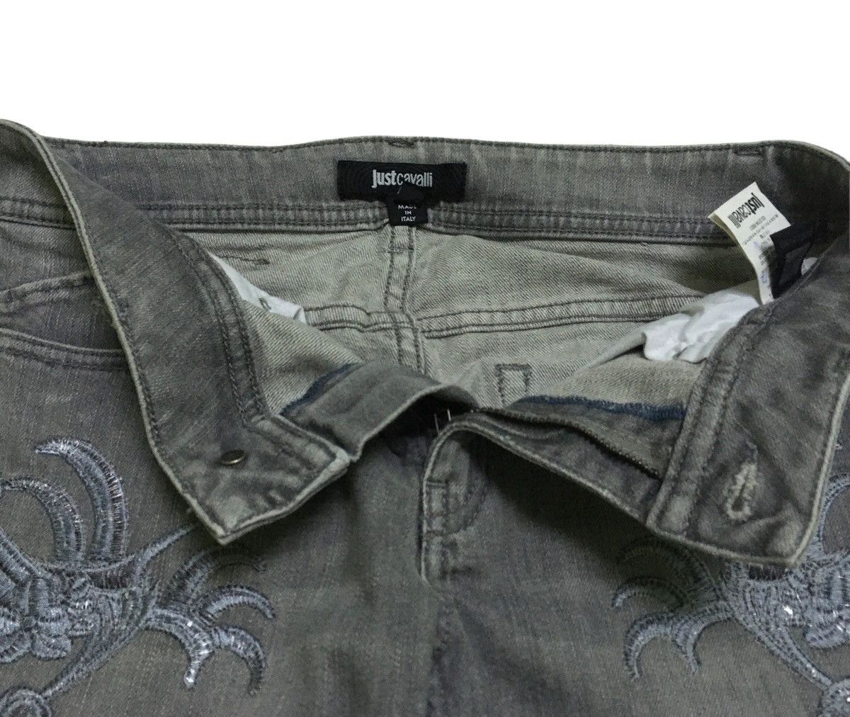 Just Cavalli Rare Design Vintage Brand Just Cavalli Sukajan Jeans 1990s Size US 26 / EU 42 - 6 Thumbnail