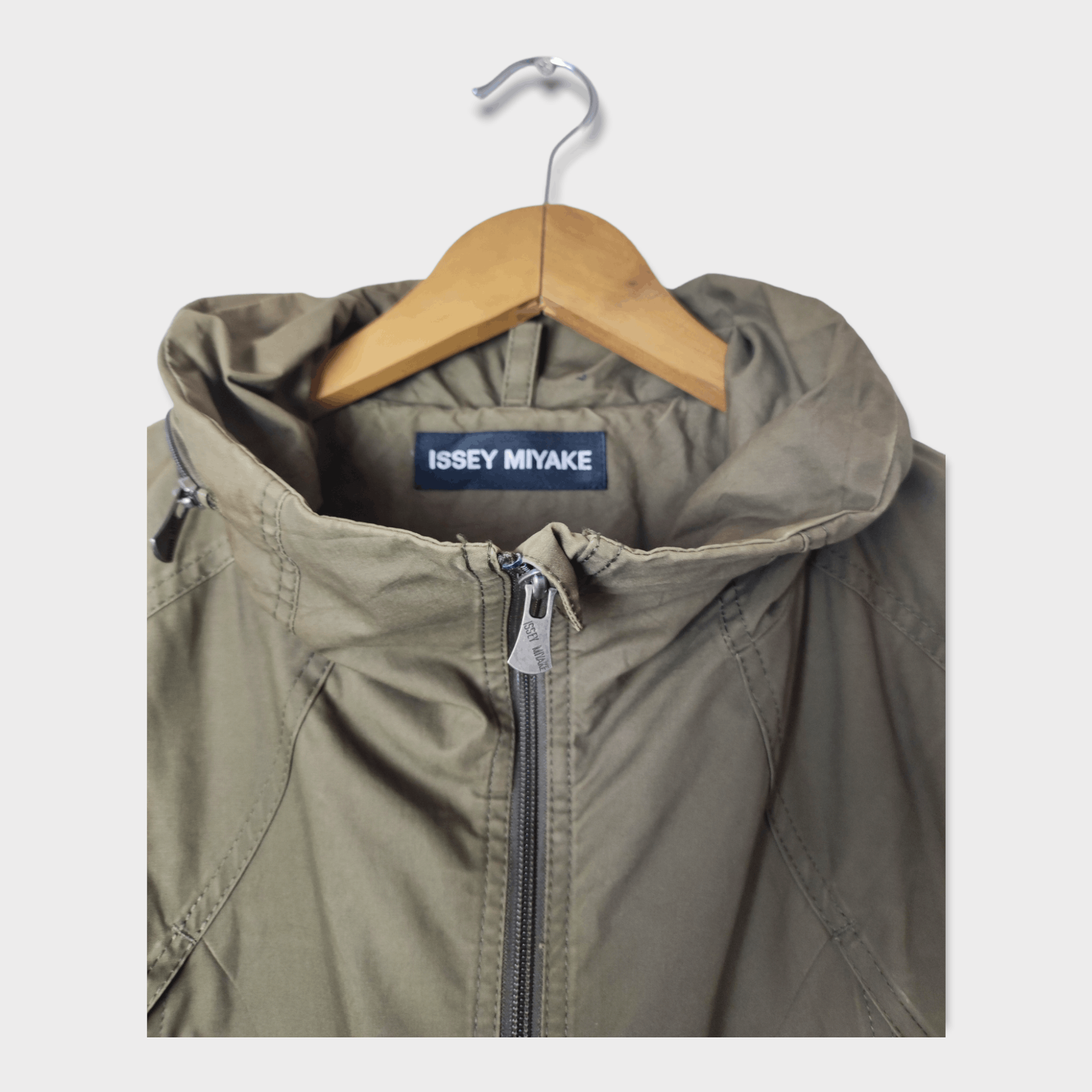 Issey Miyake Vintage Issey Miyake Military Hoodie Jacket Miyake Japan Size US L / EU 52-54 / 3 - 3 Thumbnail