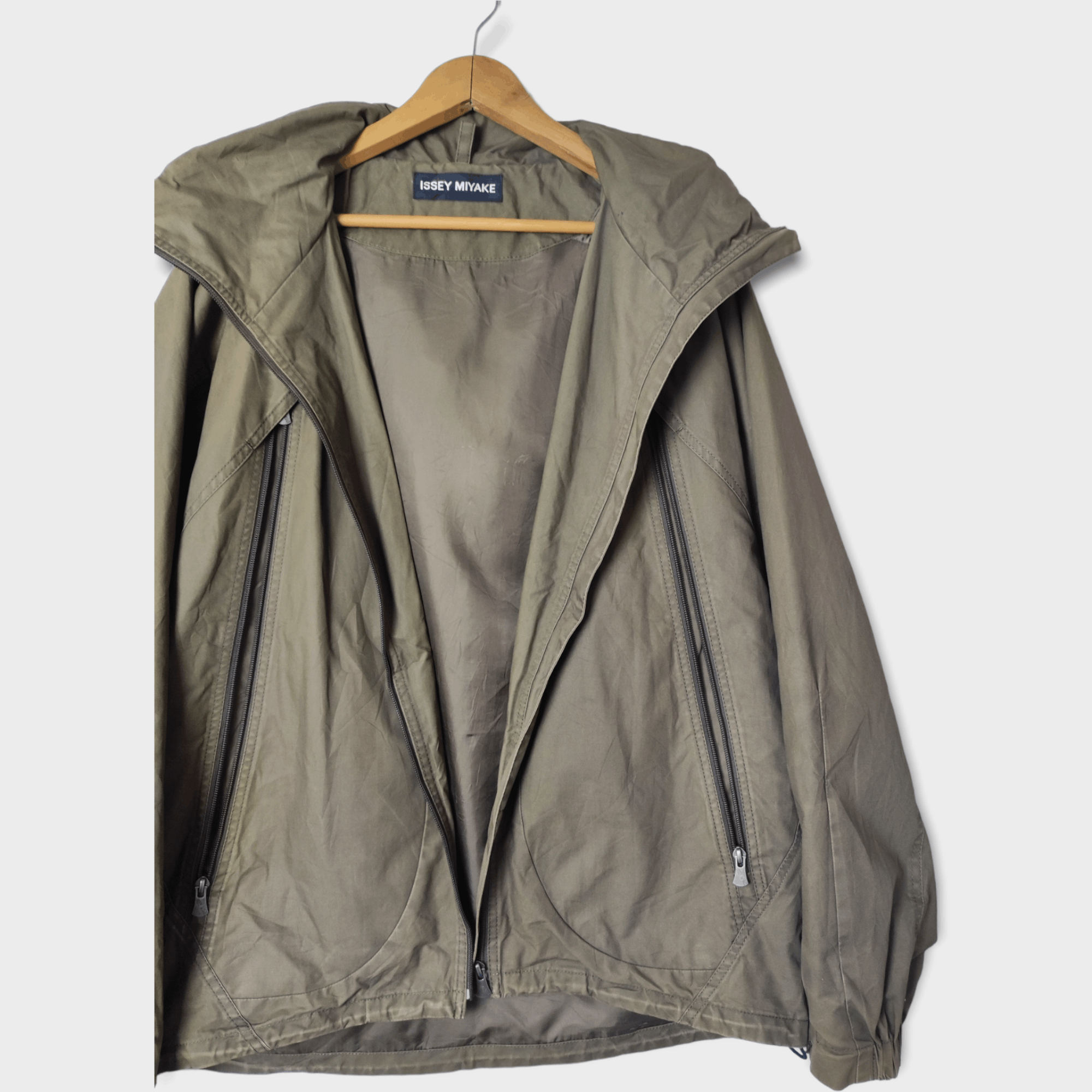 Issey Miyake Vintage Issey Miyake Military Hoodie Jacket Miyake Japan Size US L / EU 52-54 / 3 - 5 Thumbnail