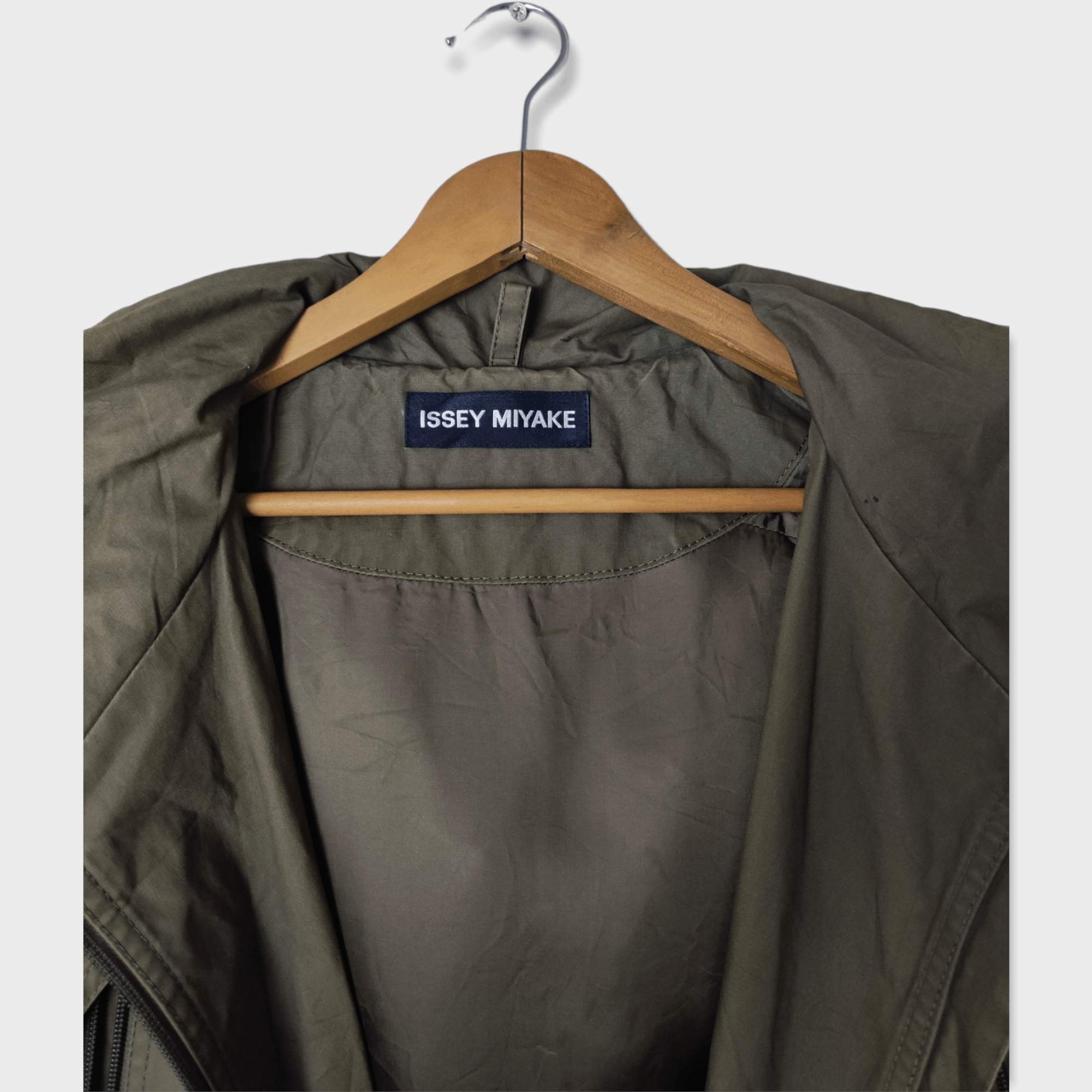 Issey Miyake Vintage Issey Miyake Military Hoodie Jacket Miyake Japan Size US L / EU 52-54 / 3 - 4 Thumbnail