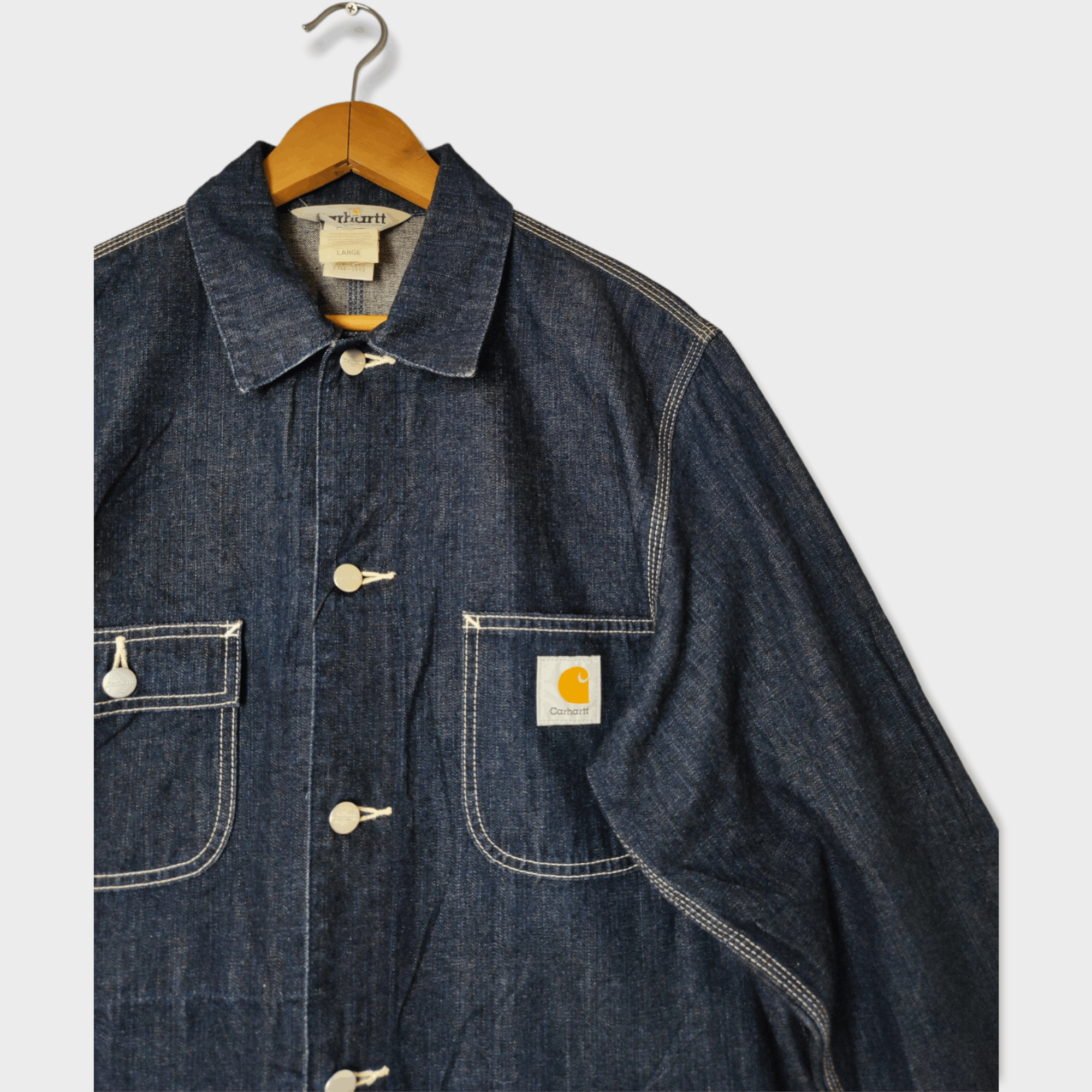 Carhartt Vintage Carhartt Chore Denim Jacket Large Size US L / EU 52-54 / 3 - 4 Thumbnail