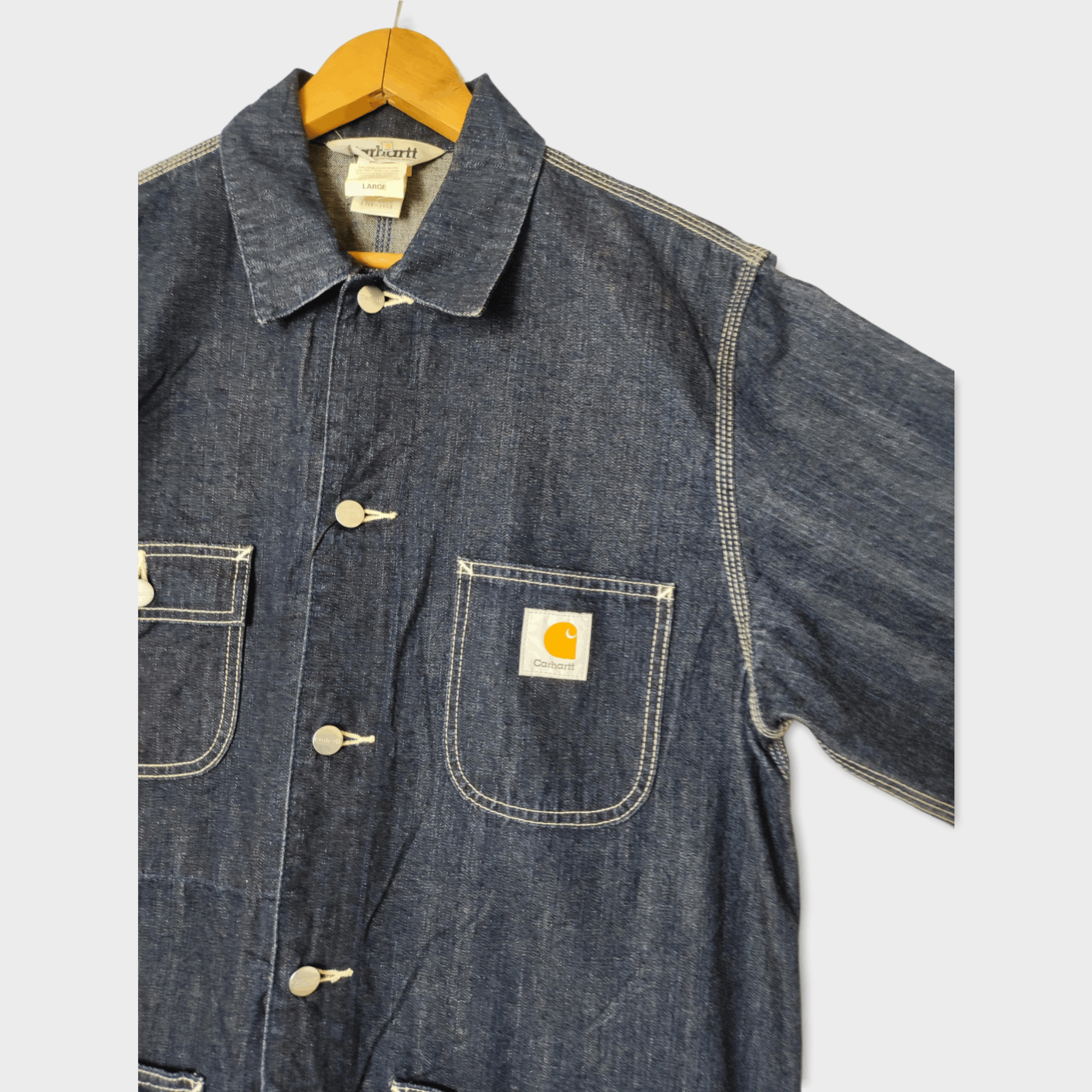 Carhartt Vintage Carhartt Chore Denim Jacket Large Size US L / EU 52-54 / 3 - 7 Thumbnail