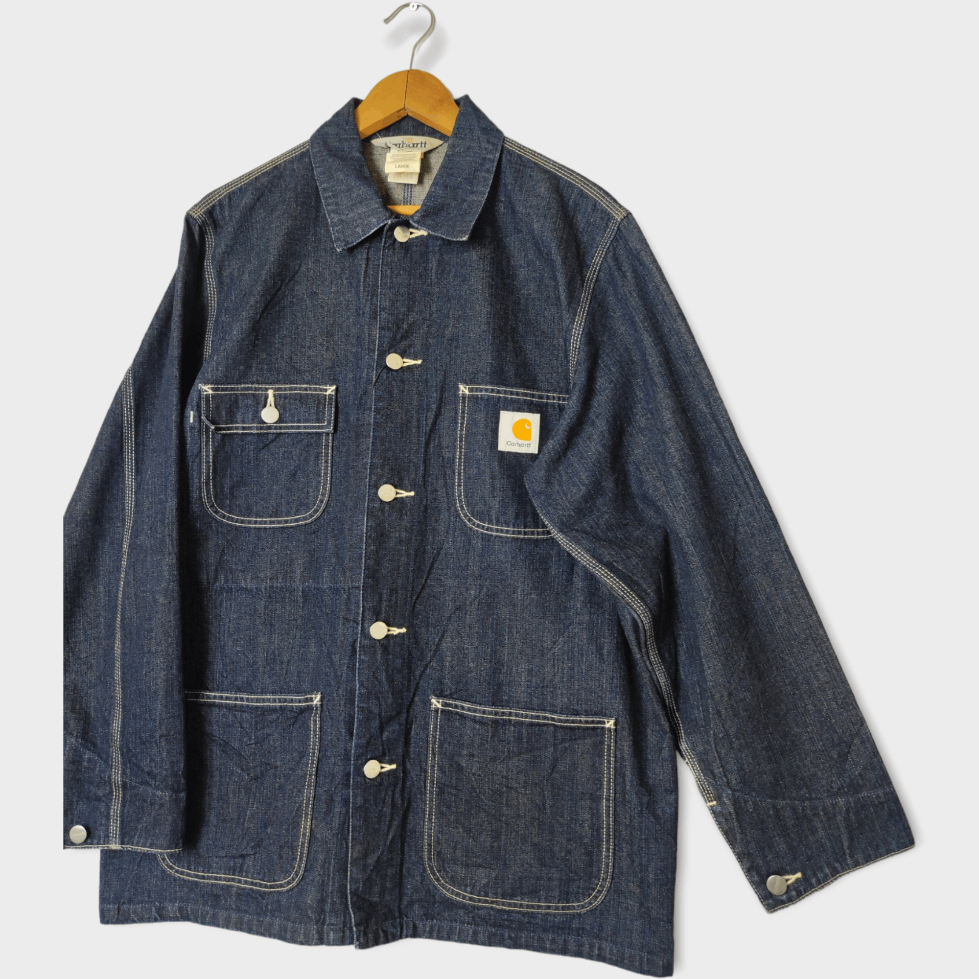 Carhartt Vintage Carhartt Chore Denim Jacket Large Size US L / EU 52-54 / 3 - 2 Thumbnail