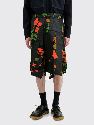 Comme des Garcons Homme Plus Coated printed panel shorts Size US 30 / EU 46 - 1 Thumbnail