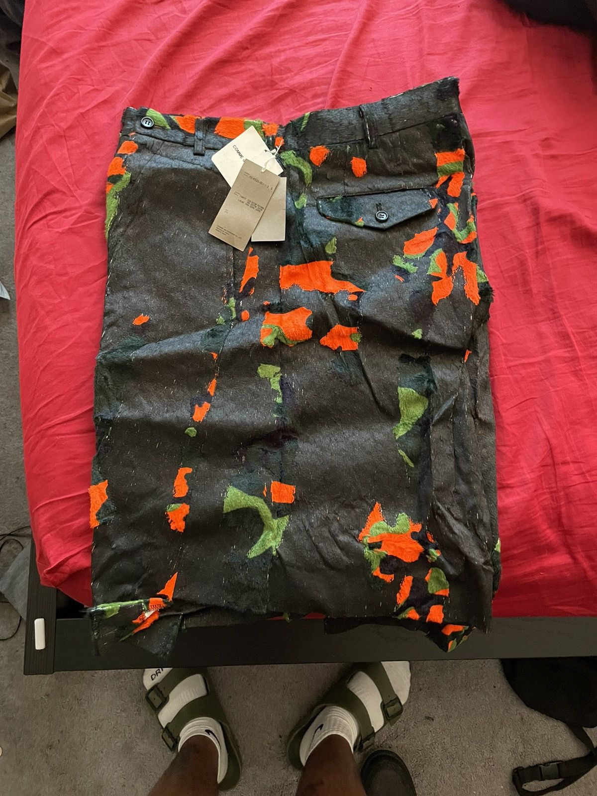 Comme des Garcons Homme Plus Coated printed panel shorts Size US 30 / EU 46 - 3 Thumbnail