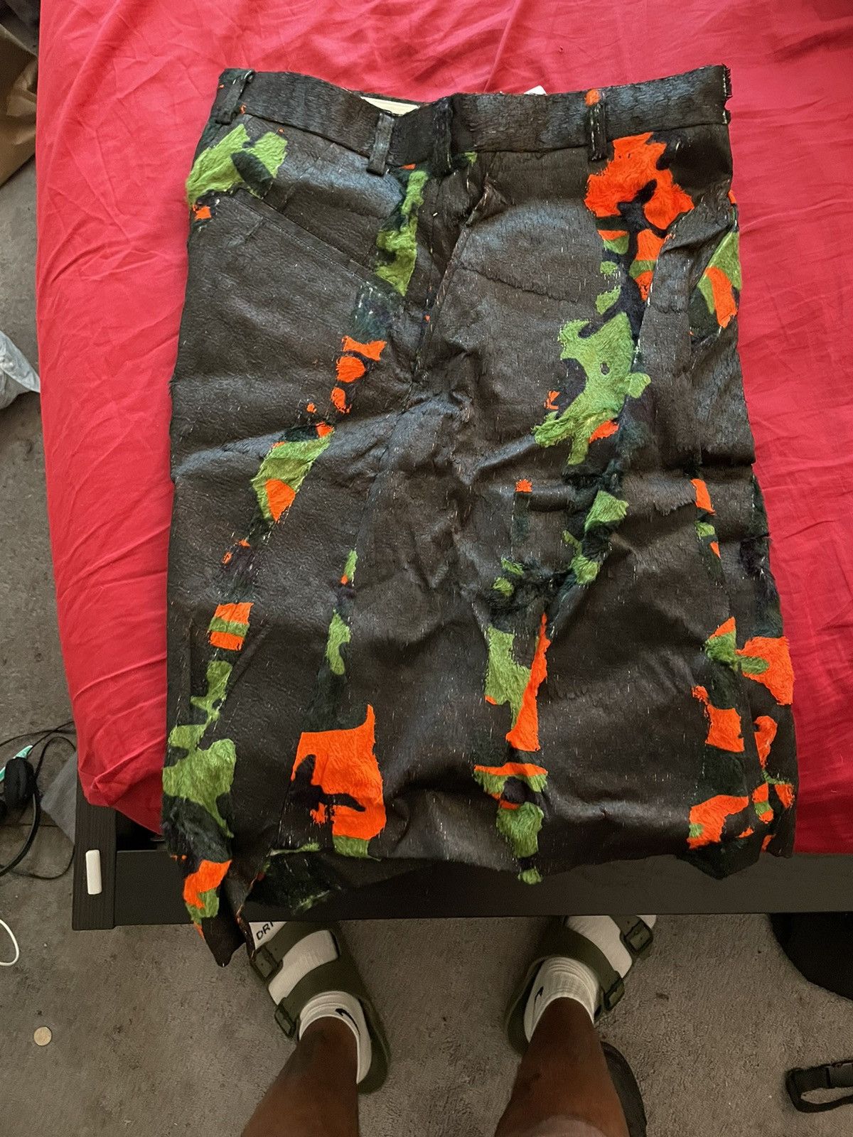 Comme des Garcons Homme Plus Coated printed panel shorts Size US 30 / EU 46 - 2 Thumbnail