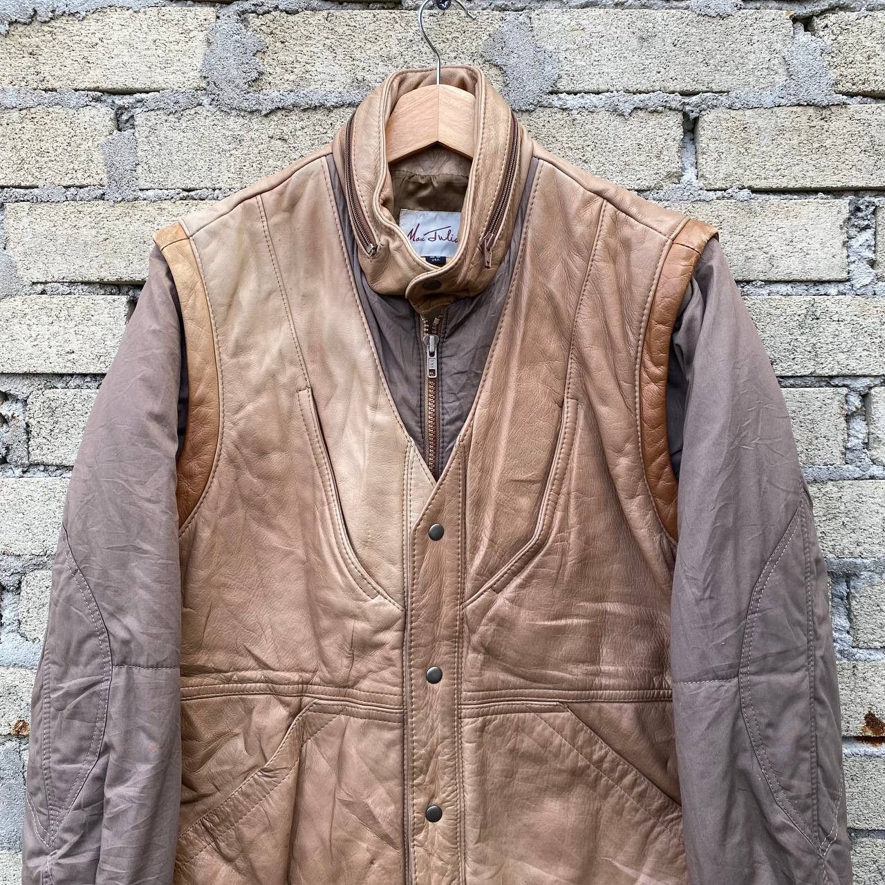M. Julian × Vintage Vintage Max Julian leather bomber jacket 2 in 1 Size US S / EU 44-46 / 1 - 5 Thumbnail