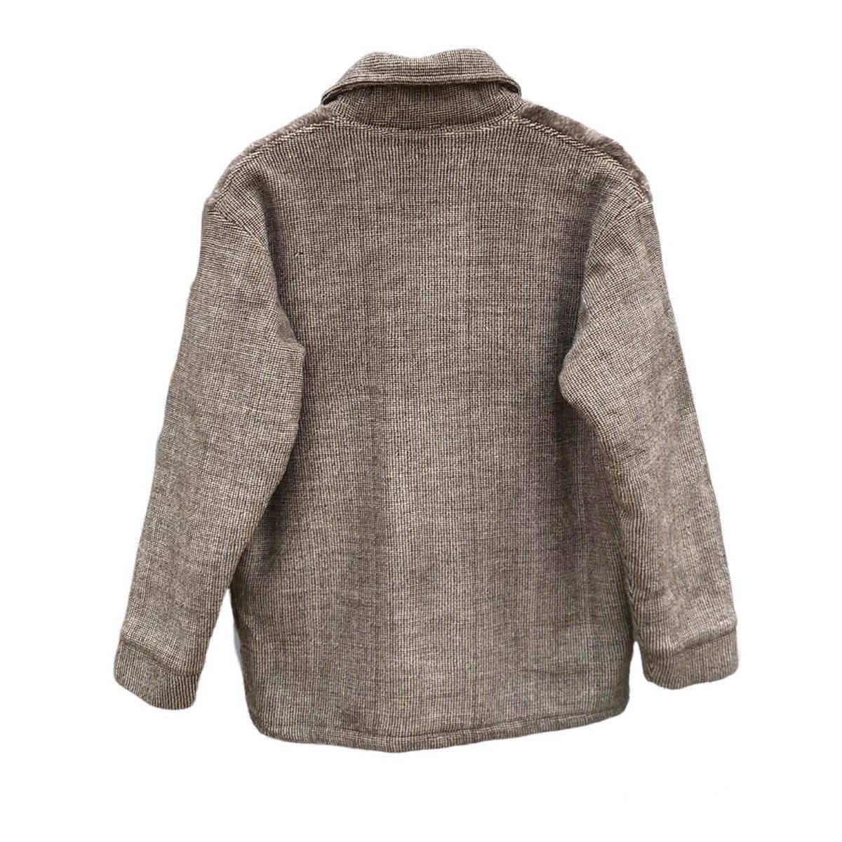 Designer Japan Archival Mohair TweedWool Fur sherpa jacket yohji Size US L / EU 52-54 / 3 - 6 Thumbnail