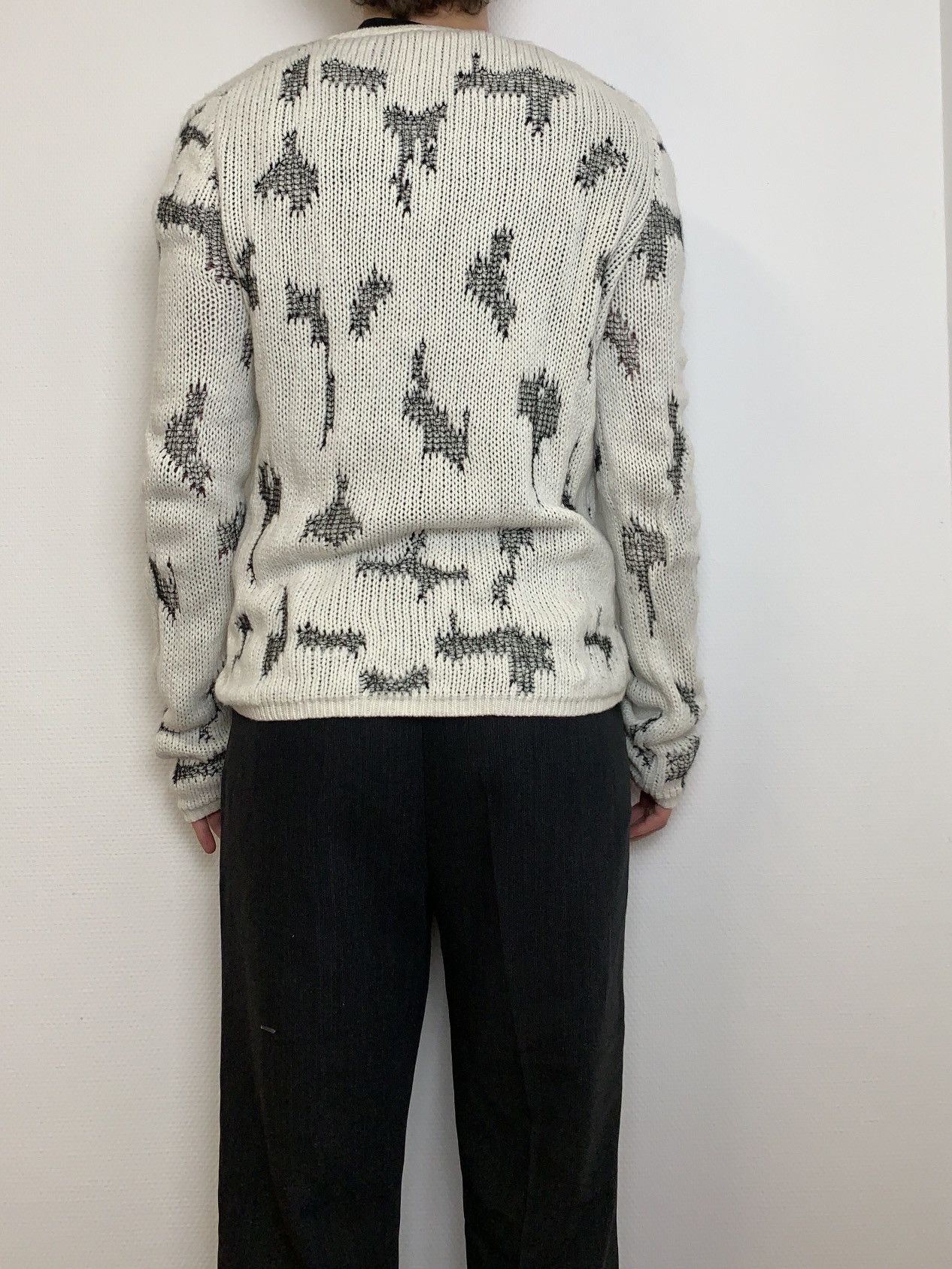 Saint Laurent Paris white wool knit Size US M / EU 48-50 / 2 - 4 Thumbnail