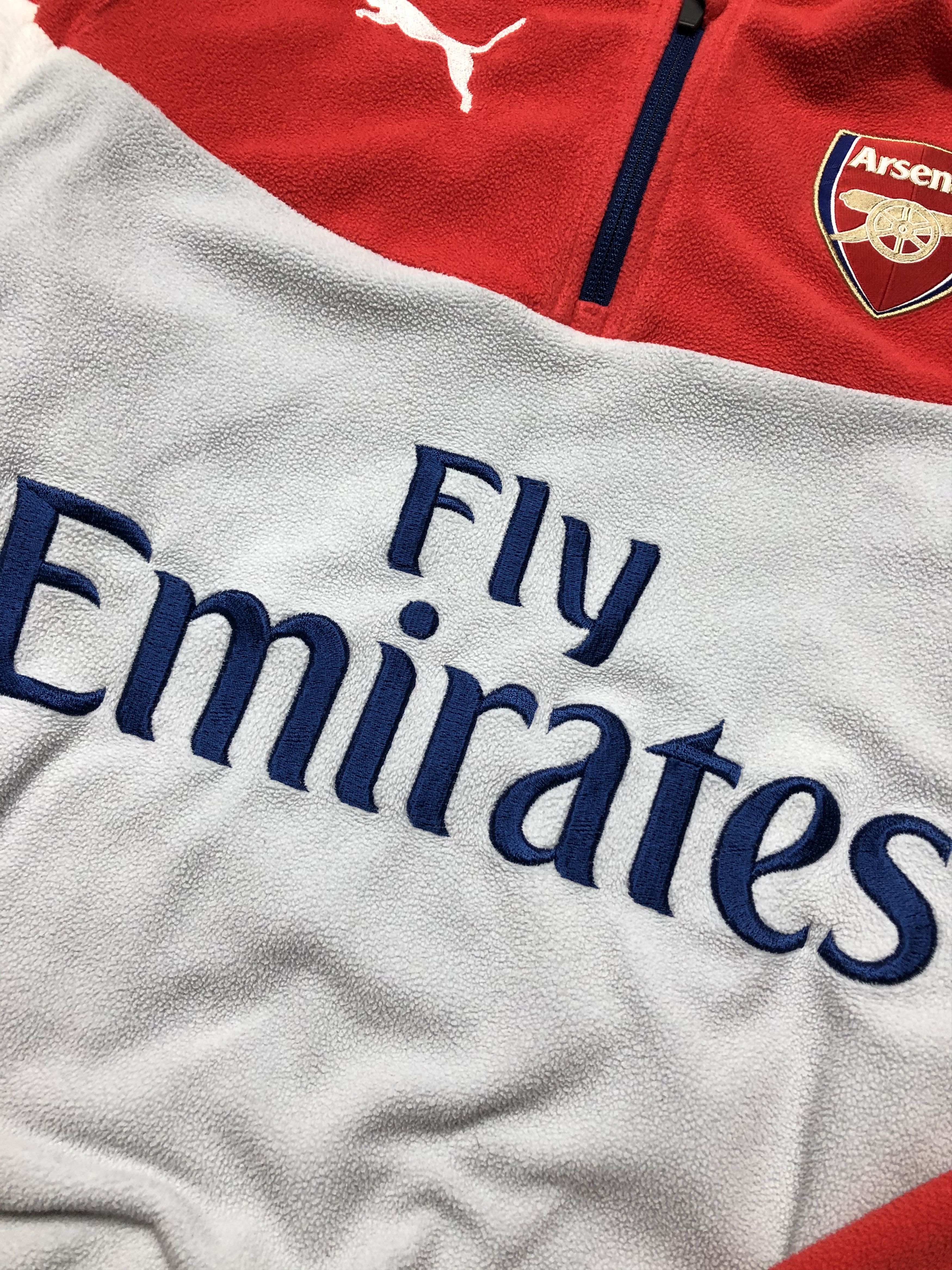 ARSNL Puma Arsenal Fly Emirates 1/4 Zip Fleece Jacket Size US XS / EU 42 / 0 - 4 Thumbnail