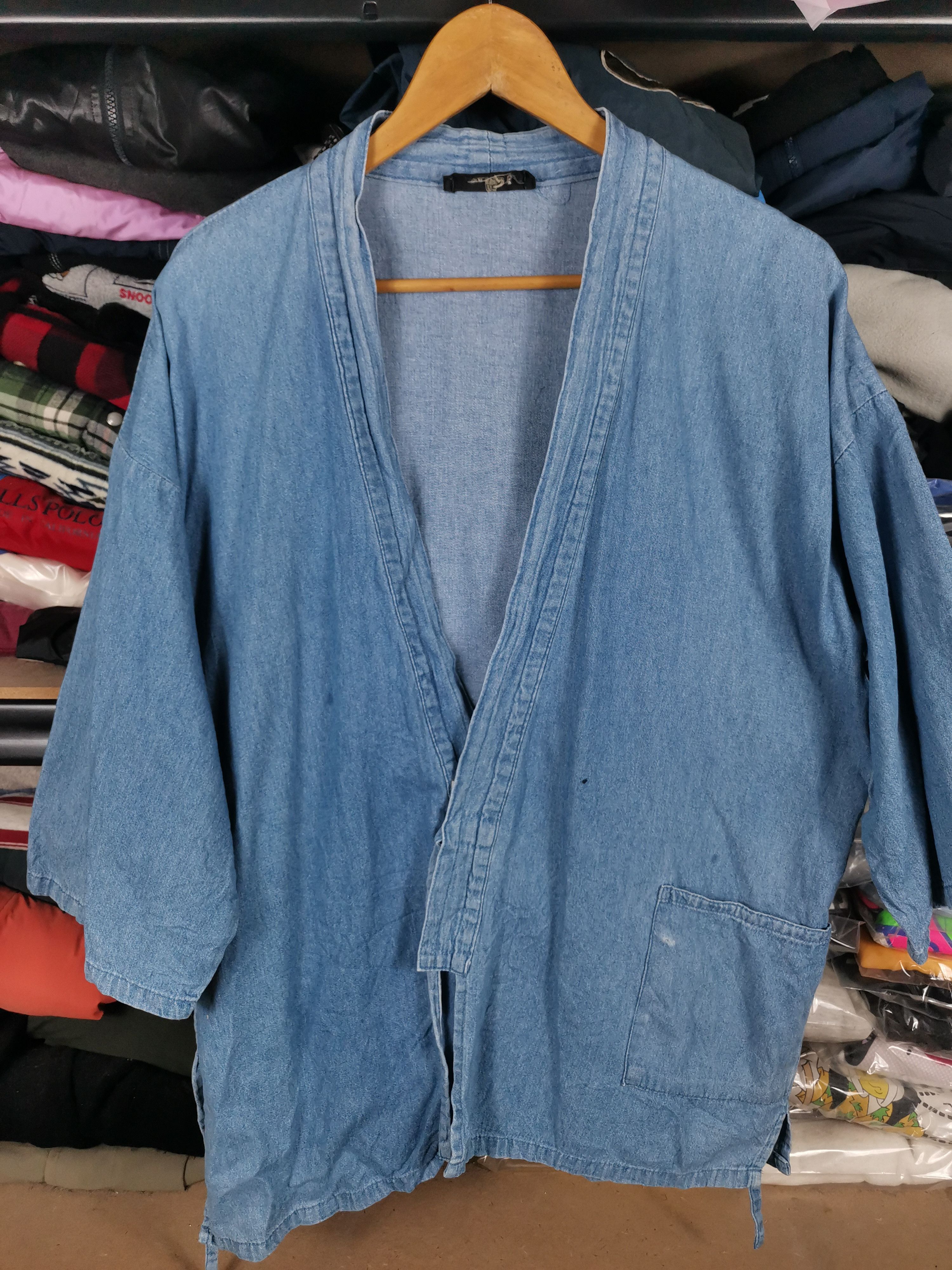 Japanese Brand Vintage Kimono Denim Japanese Traditional Size US L / EU 52-54 / 3 - 1 Thumbnail