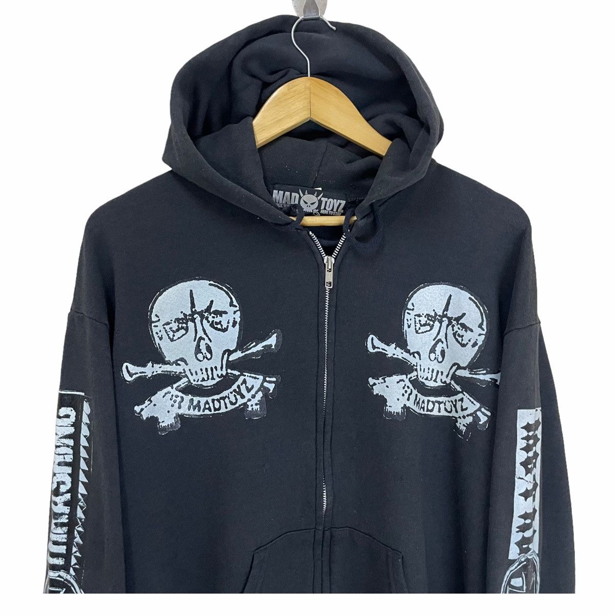 Hysteric Glamour × Japanese Brand × Seditionaries 💥VTG MAD TOYZ ZIPPER HOODIE PUNK ZORLAC Size US M / EU 48-50 / 2 - 5 Thumbnail