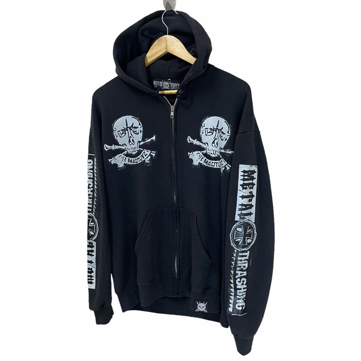 Hysteric Glamour × Japanese Brand × Seditionaries 💥VTG MAD TOYZ ZIPPER HOODIE PUNK ZORLAC Size US M / EU 48-50 / 2 - 4 Thumbnail