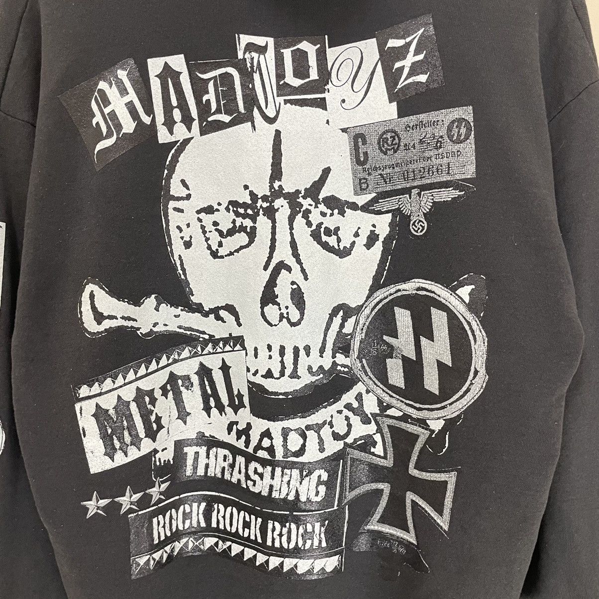 Hysteric Glamour × Japanese Brand × Seditionaries 💥VTG MAD TOYZ ZIPPER HOODIE PUNK ZORLAC Size US M / EU 48-50 / 2 - 10 Thumbnail