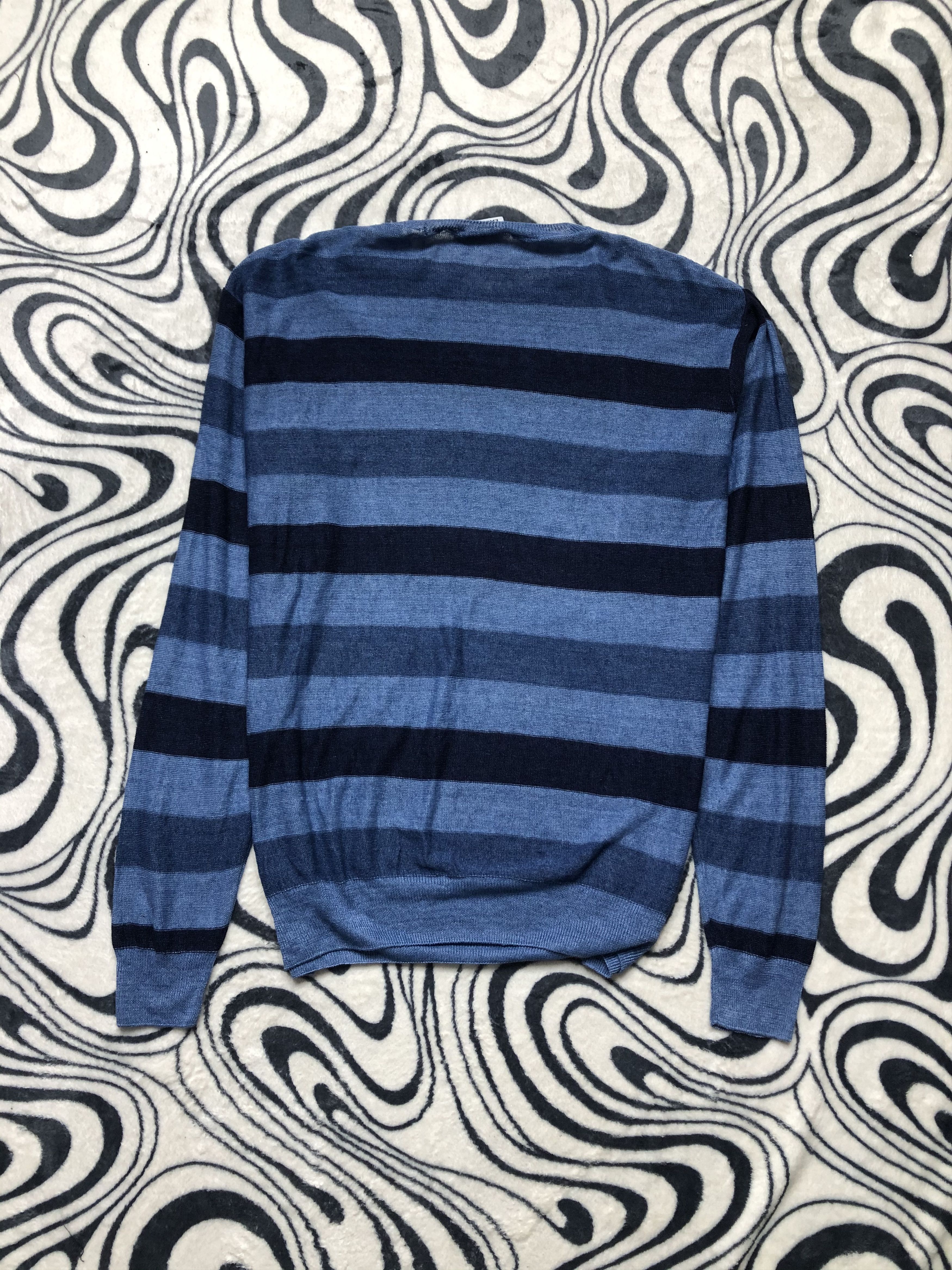 Lacoste × Vintage Lacoste Vintage Mens Linen Knit Sweater Knitwear Size US L / EU 52-54 / 3 - 6 Thumbnail