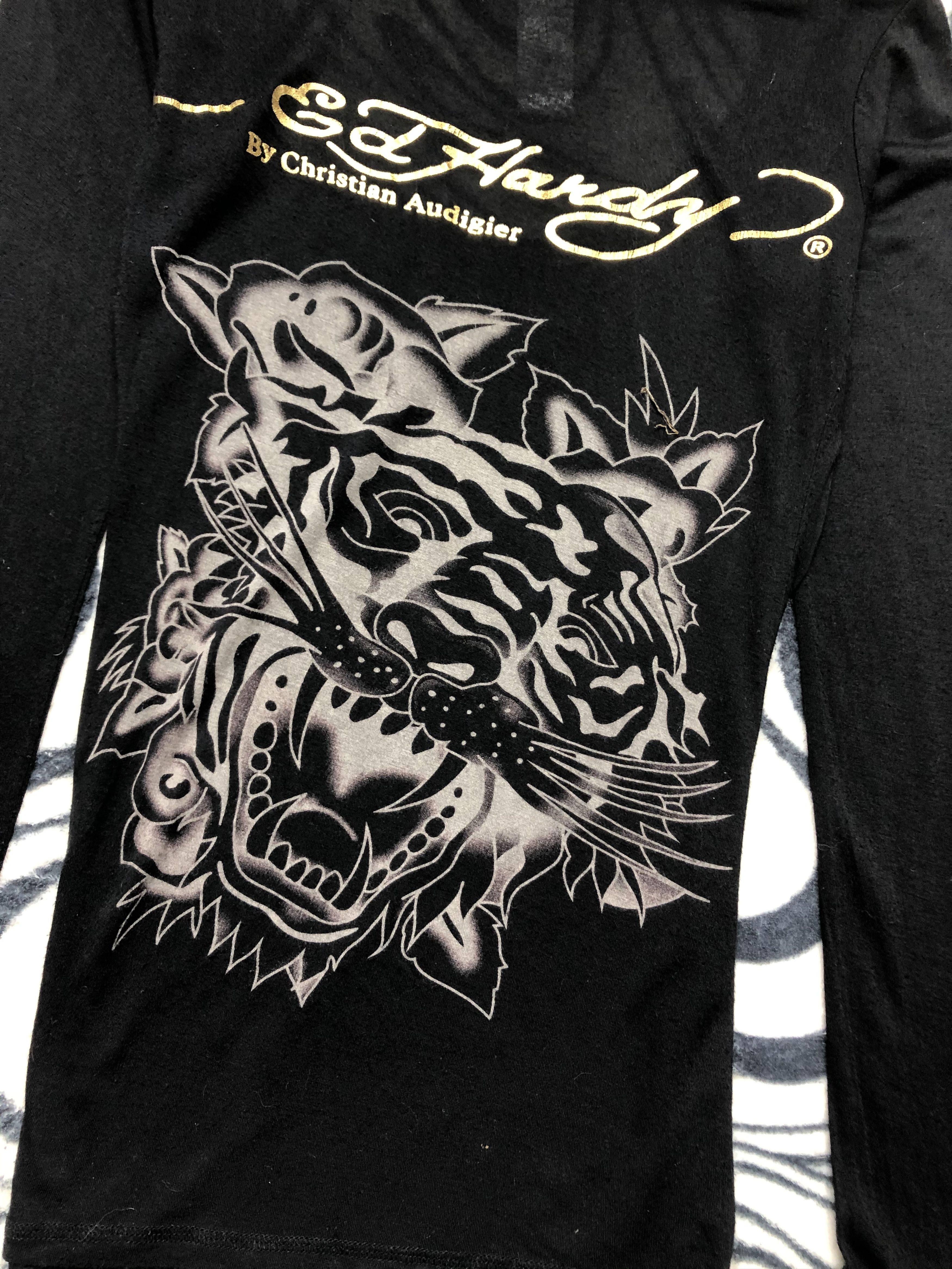 Christian Audigier Ed Hardy by Christian Audigier Womens Thin Hoodie Size M / US 6-8 / IT 42-44 - 7 Thumbnail