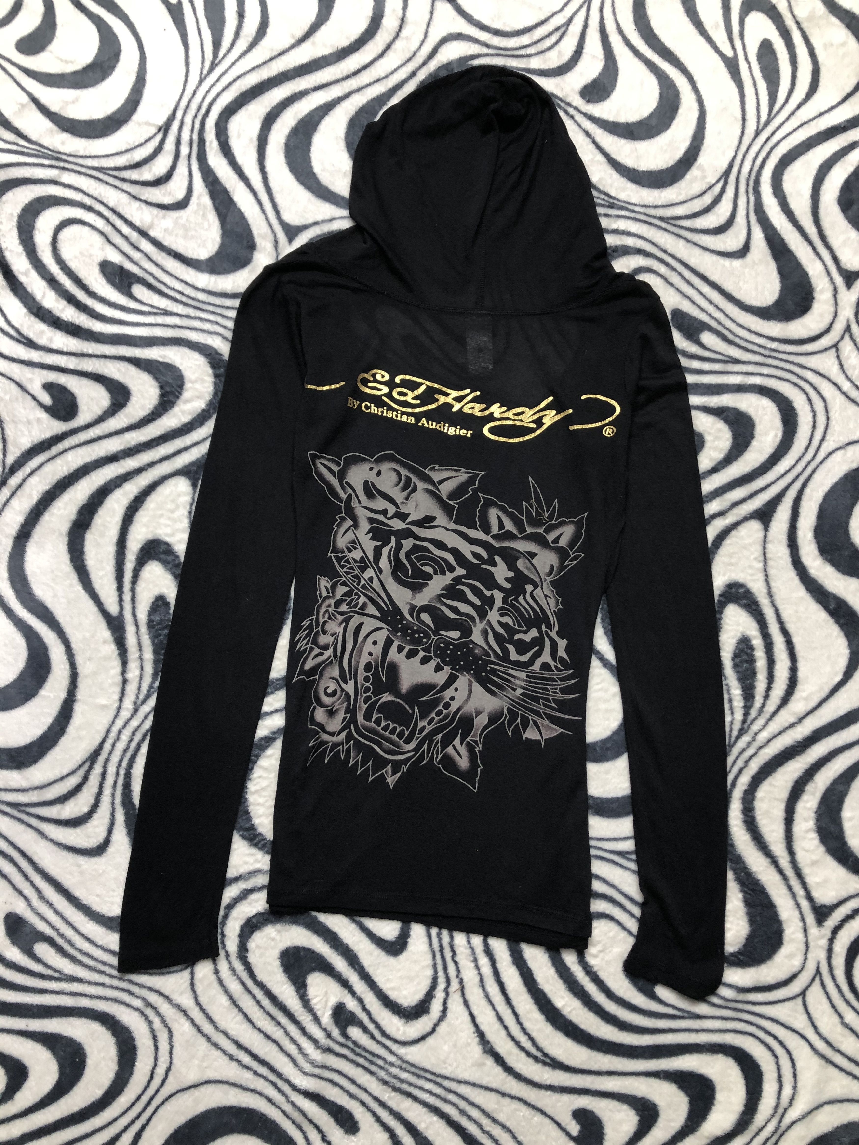 Christian Audigier Ed Hardy by Christian Audigier Womens Thin Hoodie Size M / US 6-8 / IT 42-44 - 6 Thumbnail