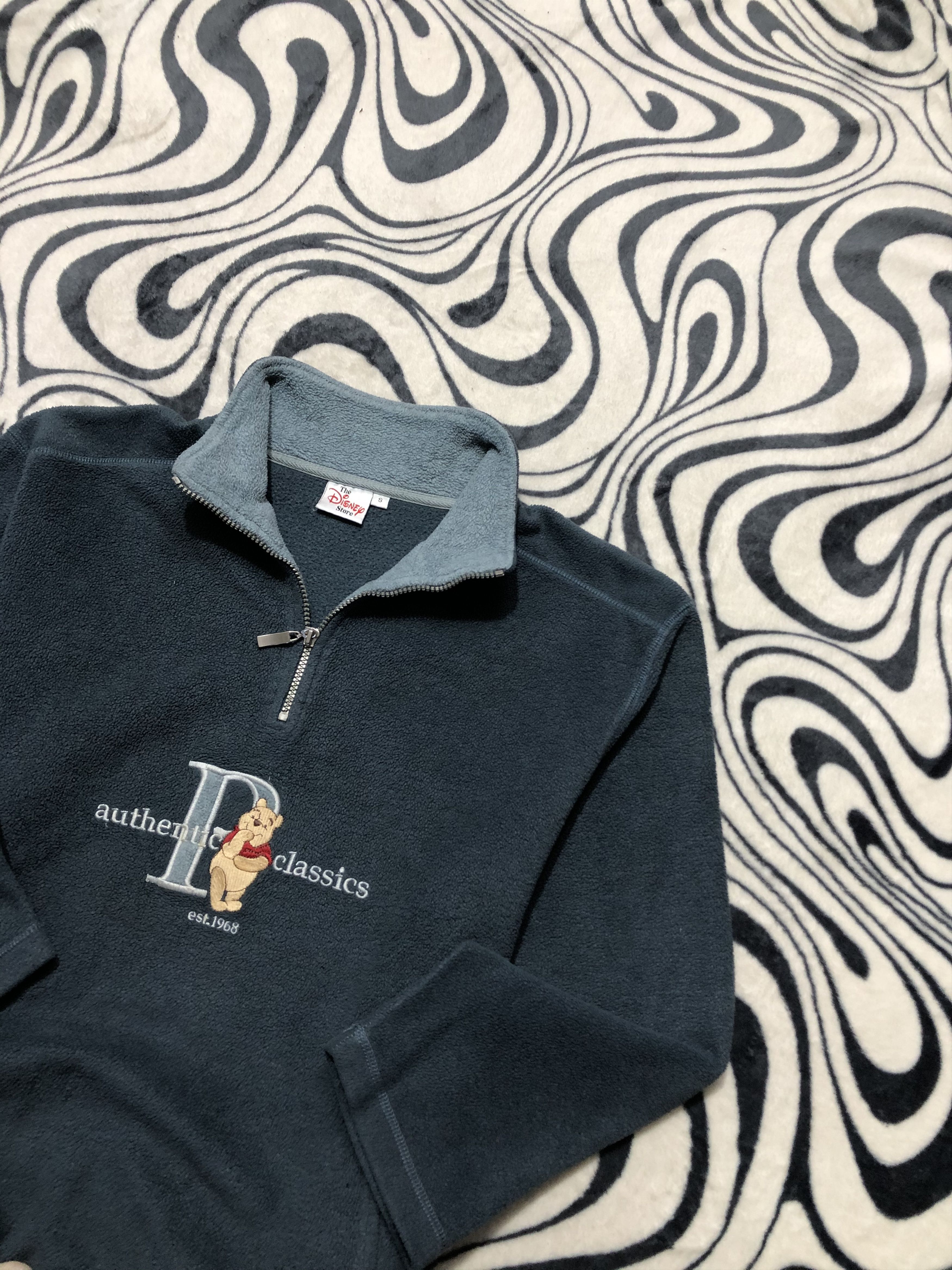 Cartoon Network Vintage Disney Pooh Oversized Half Zip Fleece Size US S / EU 44-46 / 1 - 2 Thumbnail