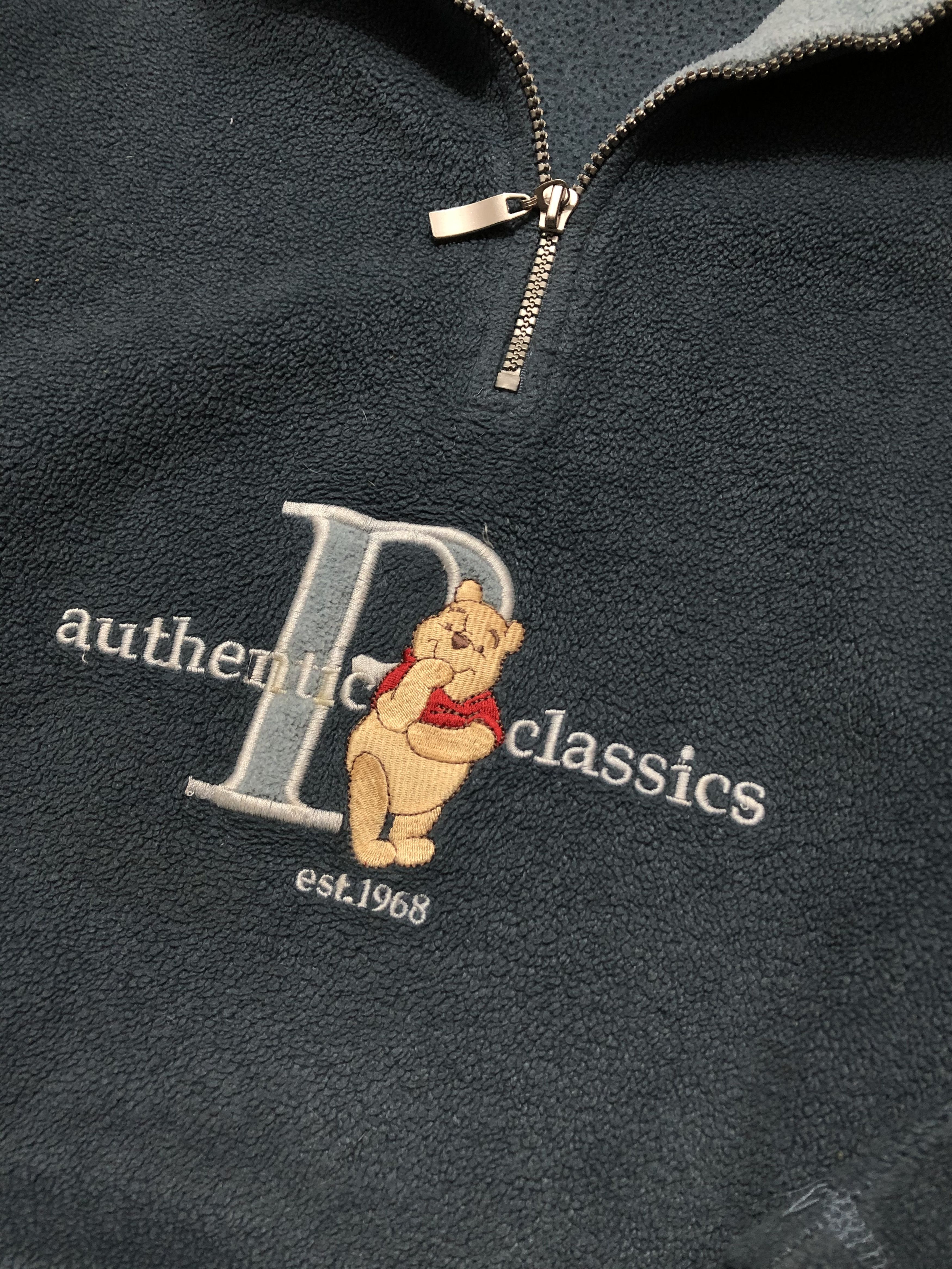 Cartoon Network Vintage Disney Pooh Oversized Half Zip Fleece Size US S / EU 44-46 / 1 - 4 Thumbnail
