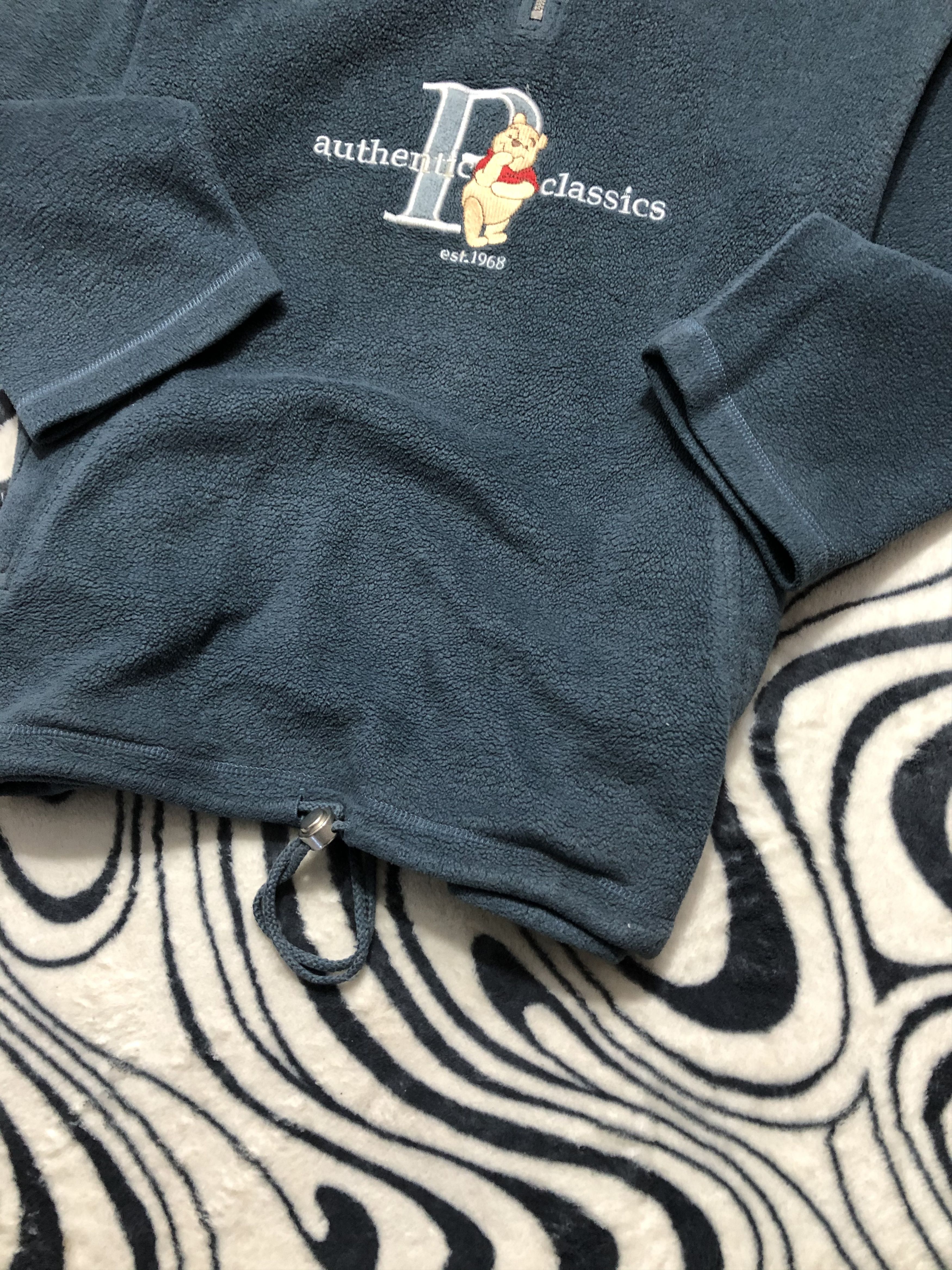 Cartoon Network Vintage Disney Pooh Oversized Half Zip Fleece Size US S / EU 44-46 / 1 - 3 Thumbnail
