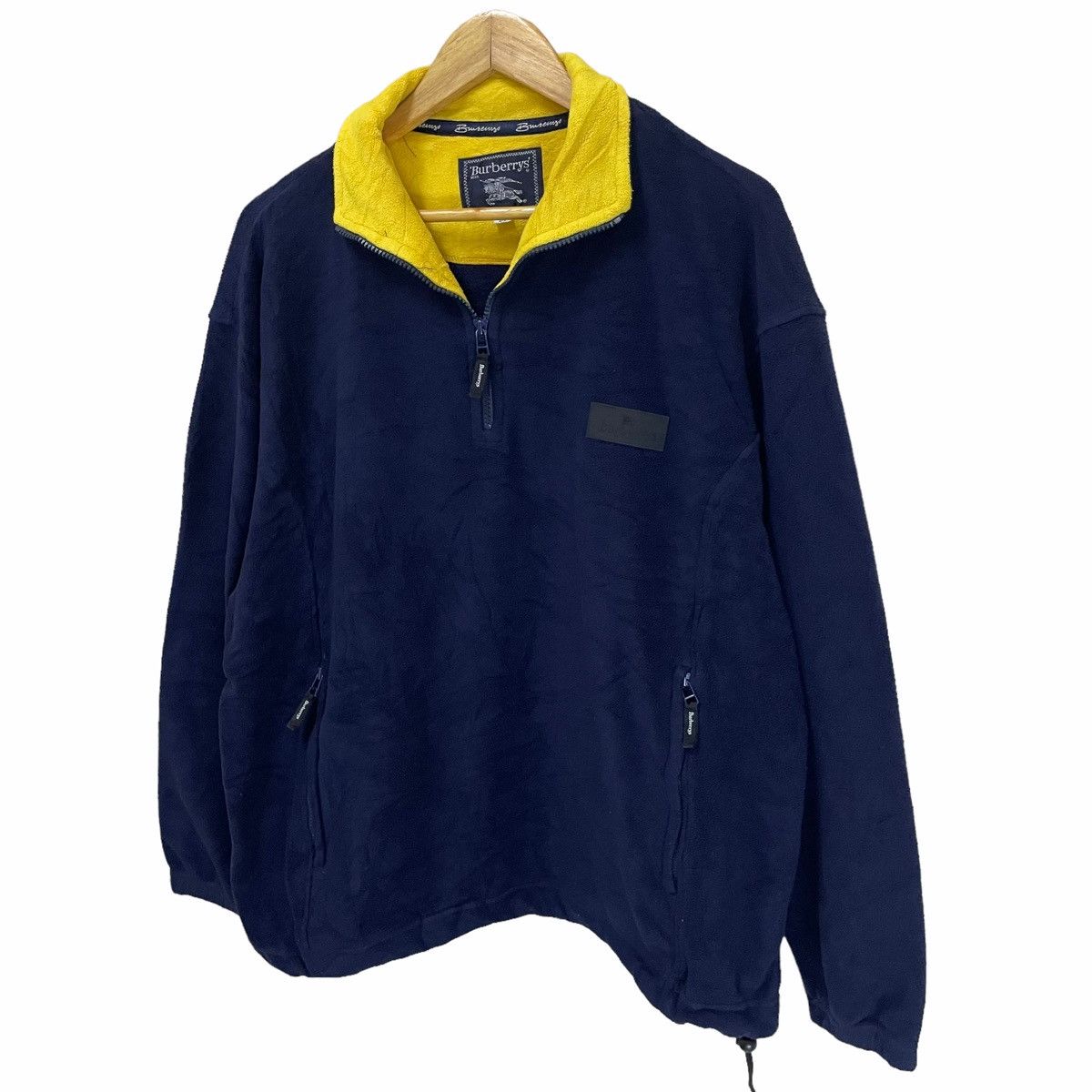 Burberry × Burberry Prorsum × Vintage 💥 Vintage Burberrys Prorsum Fleece Logo Sweater Size US XL / EU 56 / 4 - 2 Thumbnail