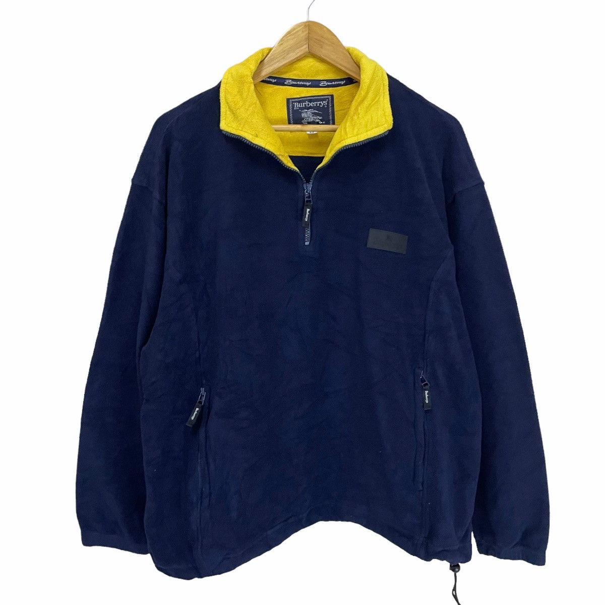 Burberry × Burberry Prorsum × Vintage 💥 Vintage Burberrys Prorsum Fleece Logo Sweater Size US XL / EU 56 / 4 - 1 Thumbnail